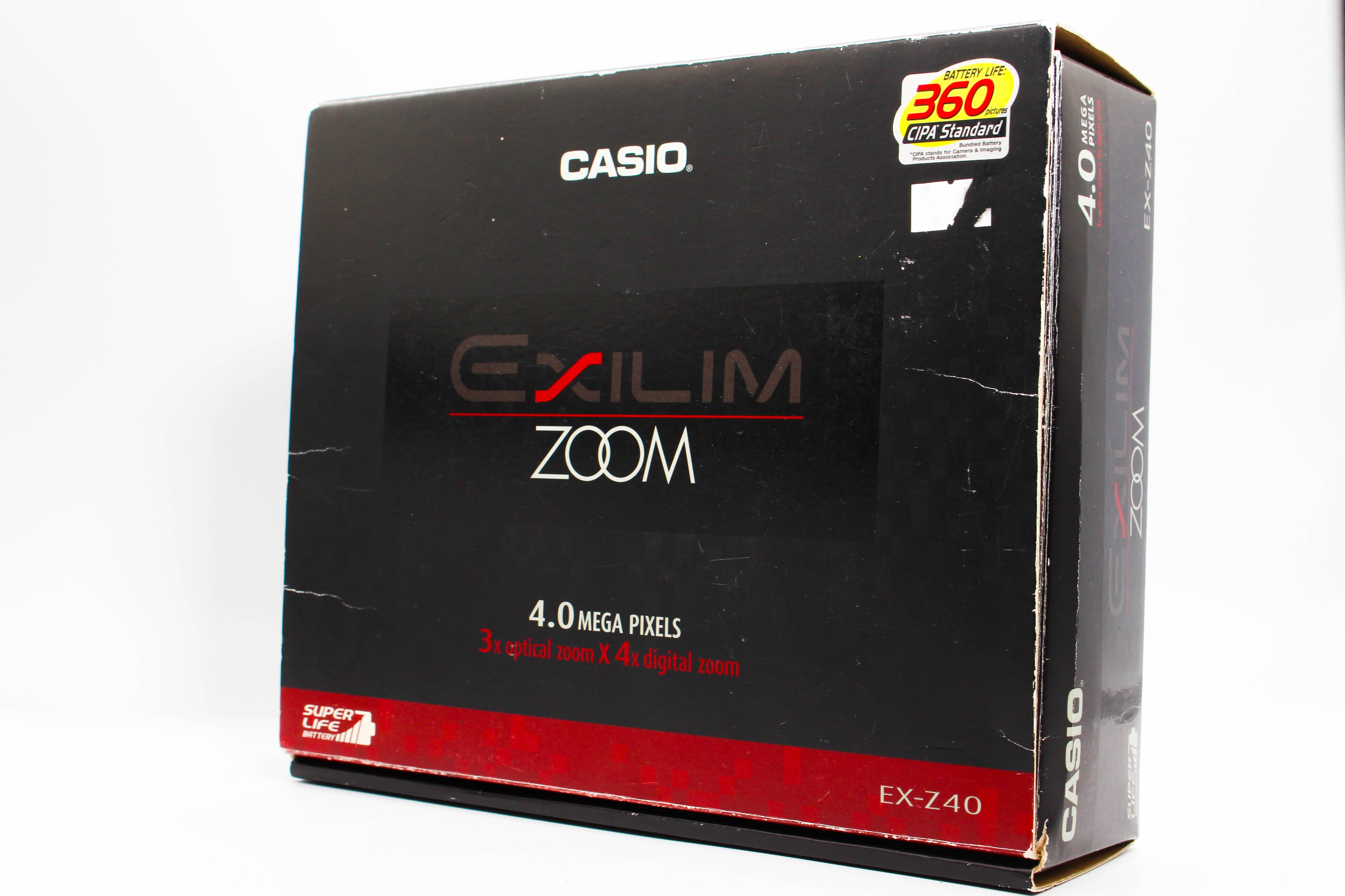 Casio EXILM EX-Z40 Digital Retro Photo Digital Camera Digicam - Tested Bundle Good