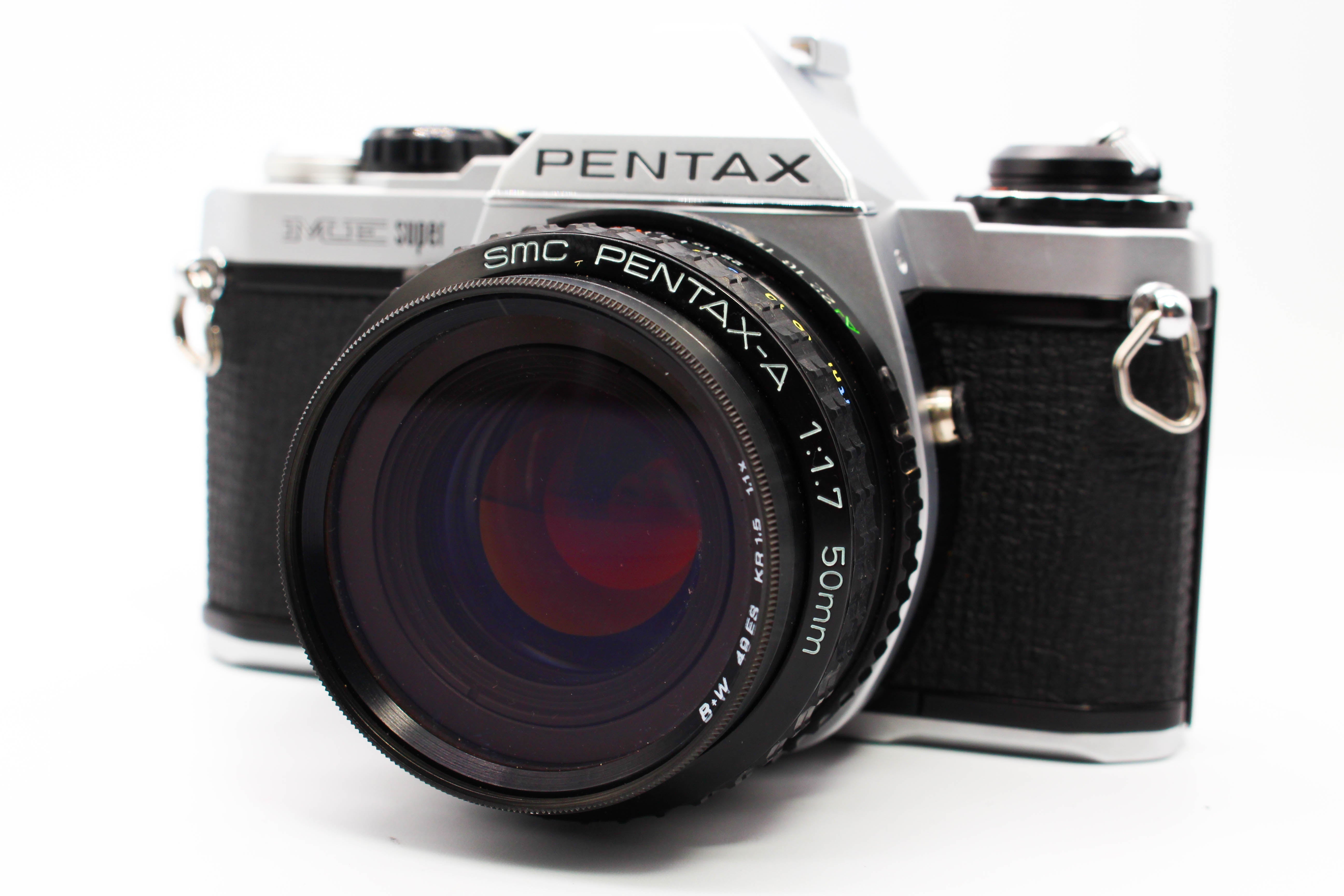 Pentax ME Super SLR 35mm Film Camera With 50mm f/1.7 Lens (Read) - Tested Bundle