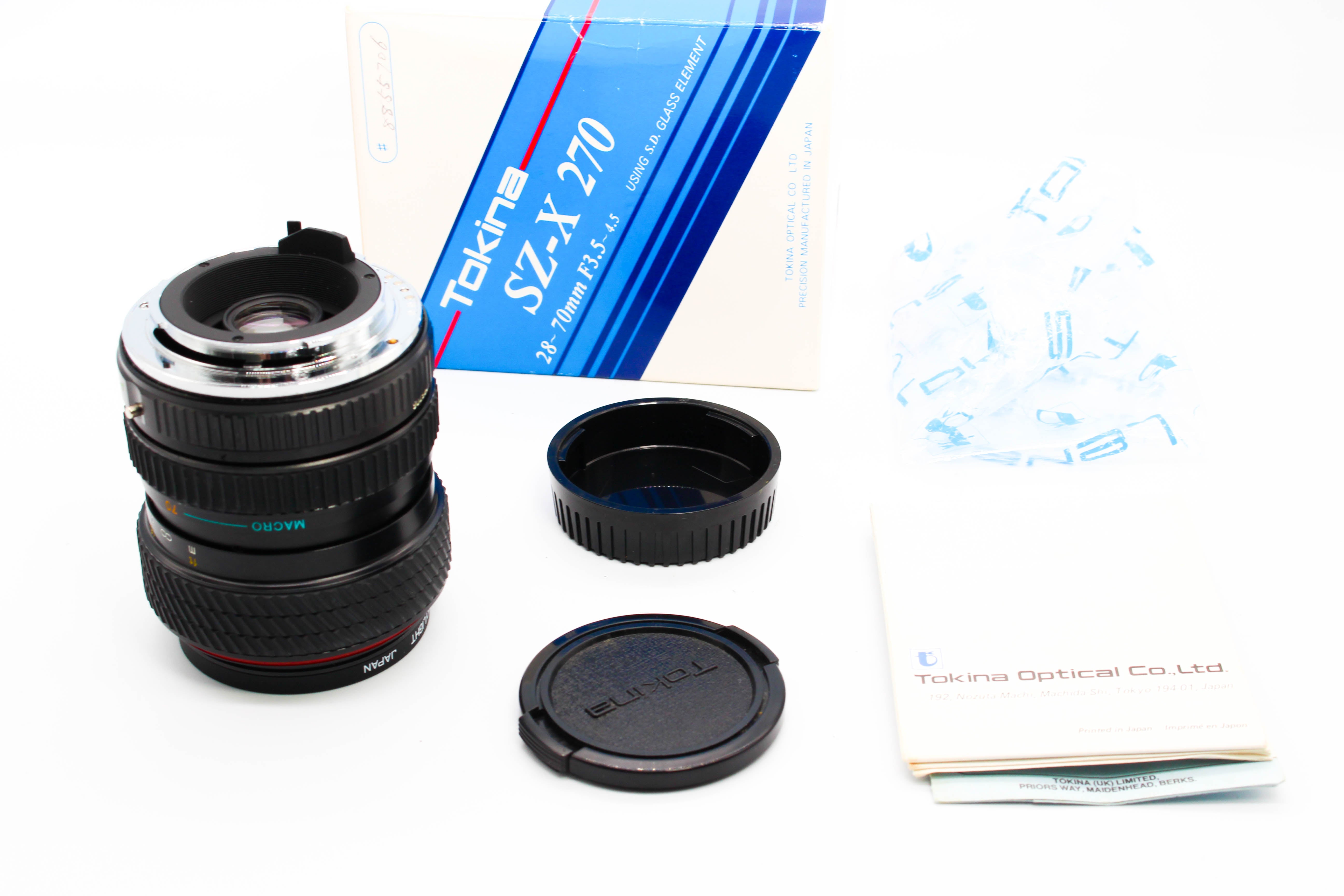 Tokina 28-70mm f/3.5-4.5 SZ-X 270 SD Zoom Lens Pentax K Mount For SLR - Tested Bundle