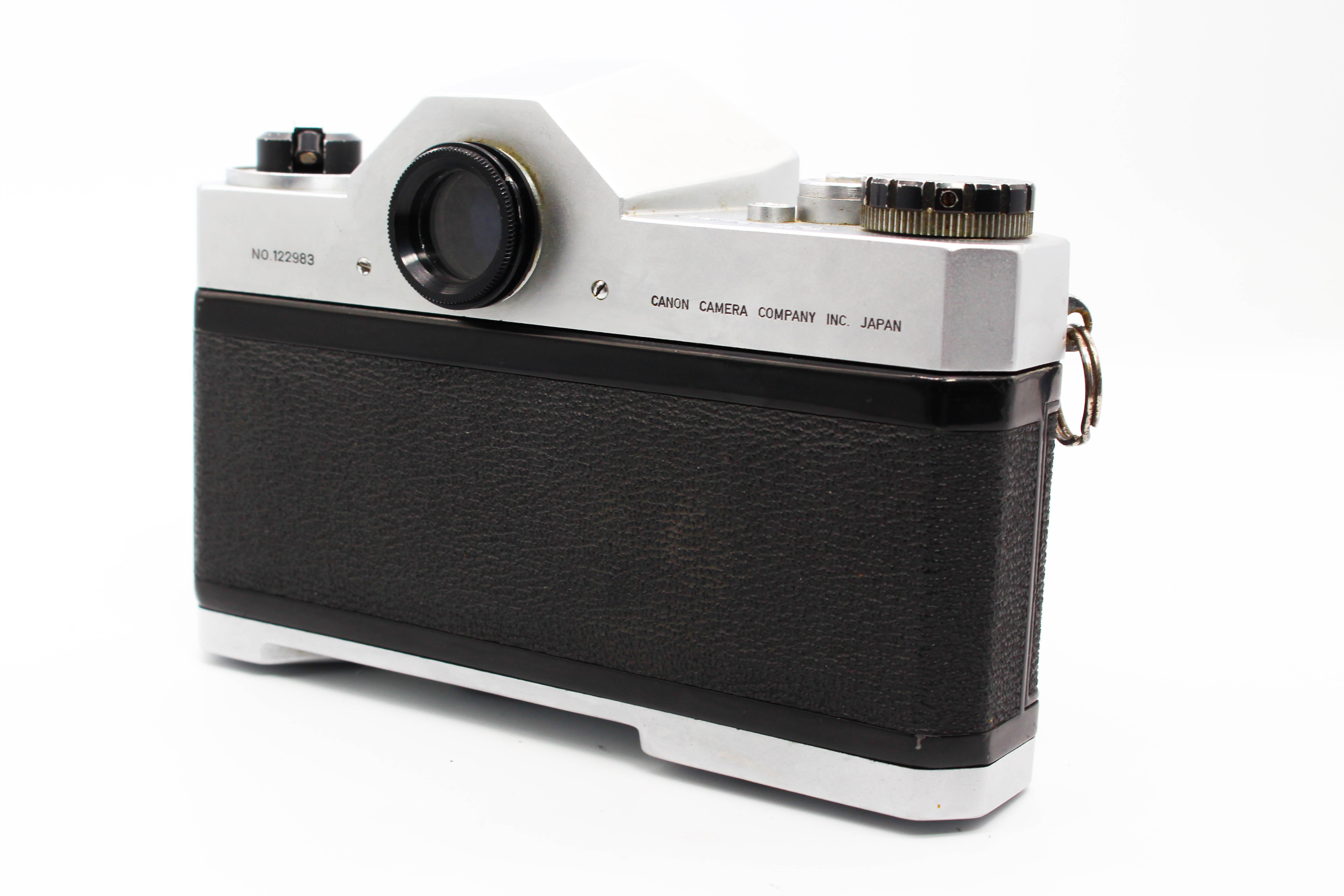 Canon Canonflex RP SLR 35mm Film Photo Camera with 50mm f/1.8 Super-Canomatic R Lens - Tested Bundle Good