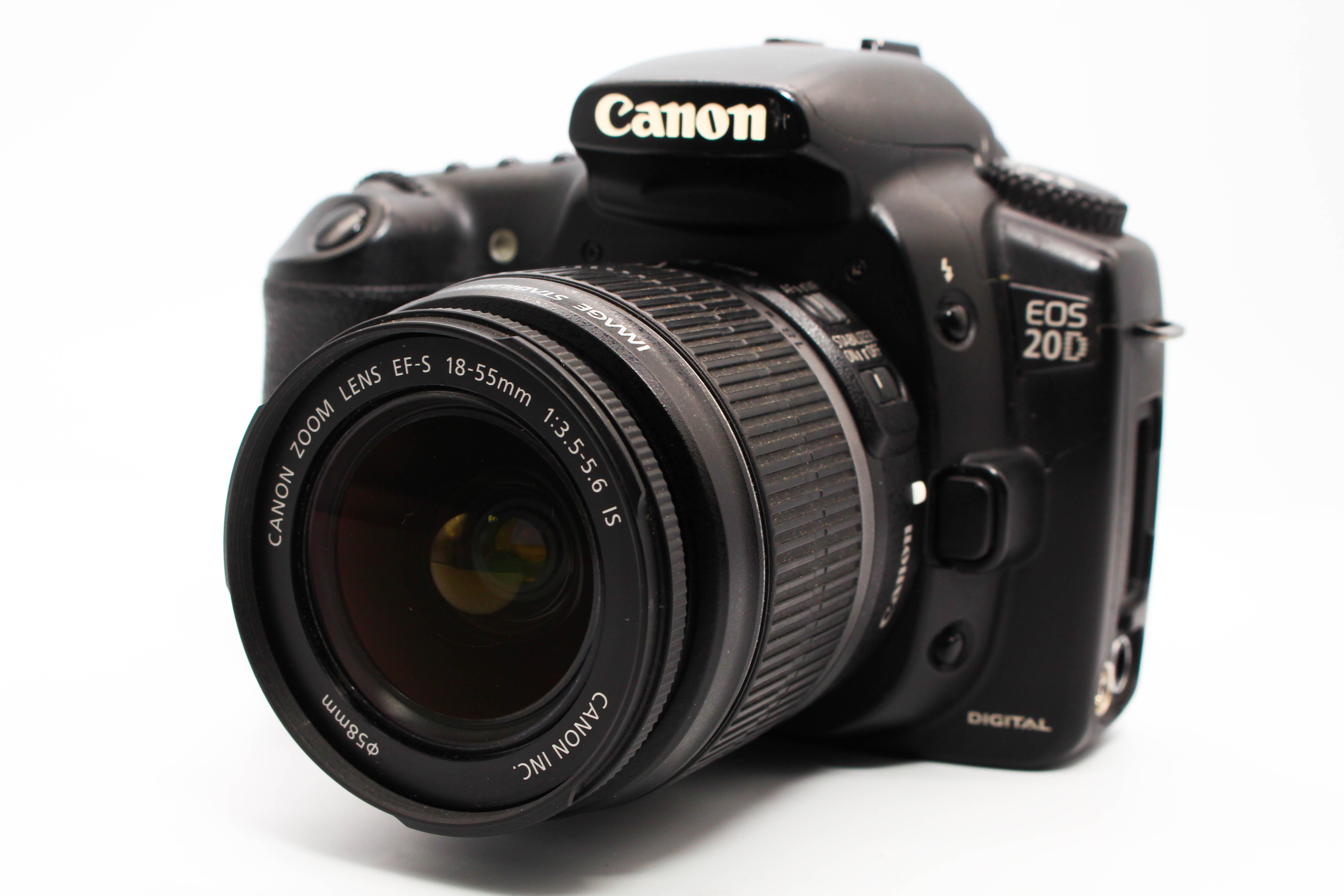 Canon EOS 20D DSLR Camera With EF-S 18-55mm f/5-5.6 IS Lens - Tested Bundle Good