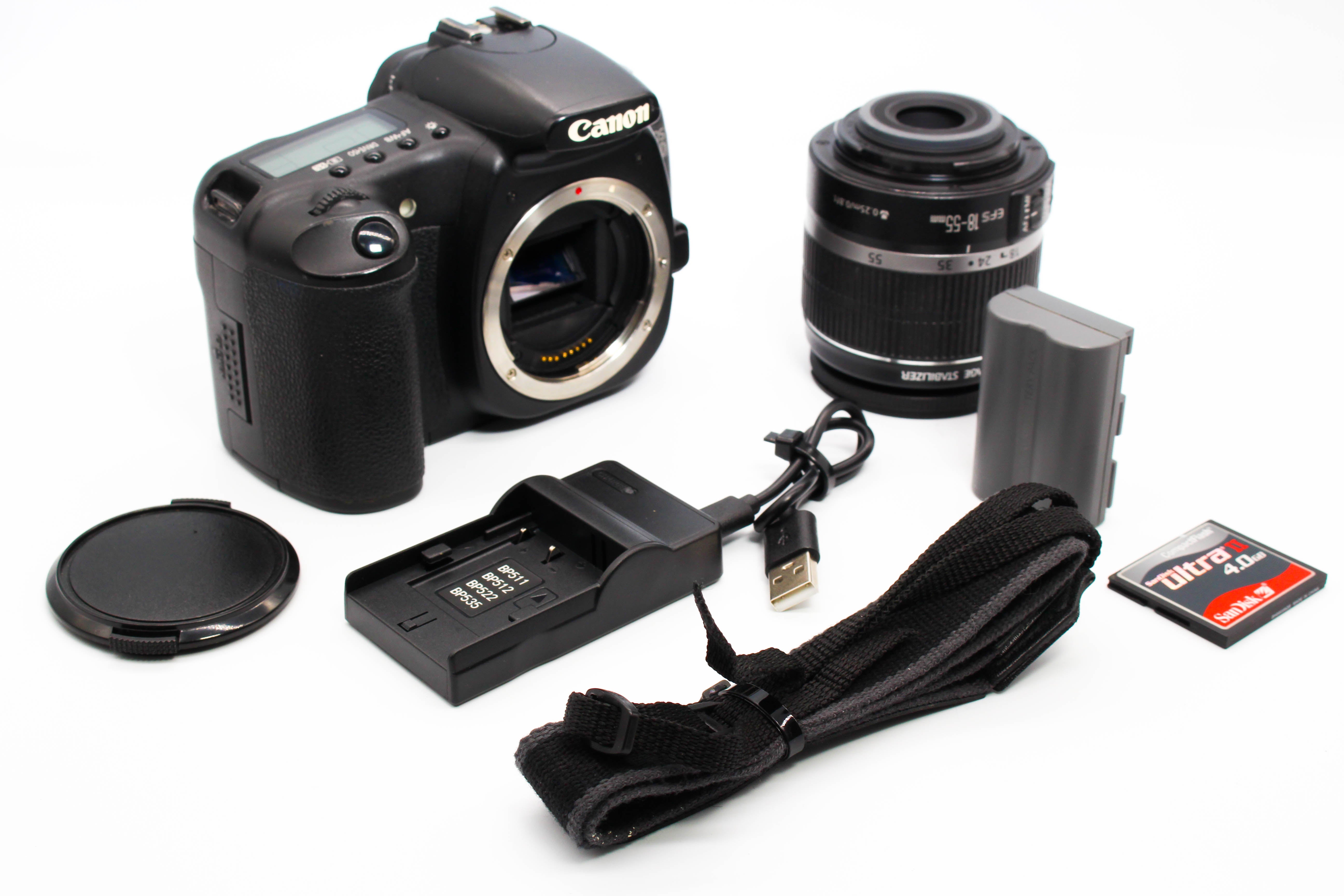 Canon EOS 20D DSLR Camera With EF-S 18-55mm f/5-5.6 IS Lens - Tested Bundle Good