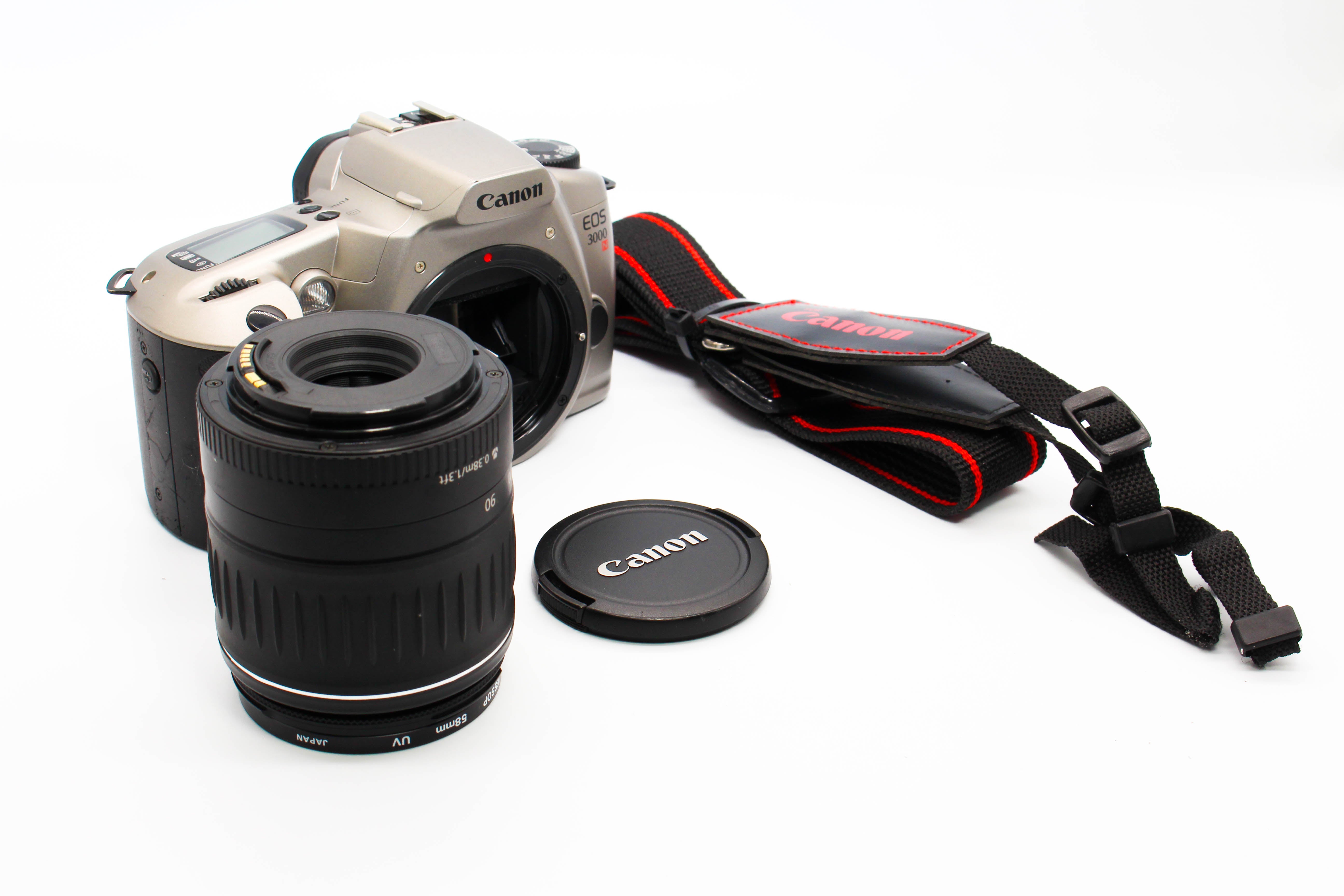 Canon EOS 3000N SLR 35mm Film Camera With EF 28-90mm f/4-5.6 Lens - Tested Bundle Excellent