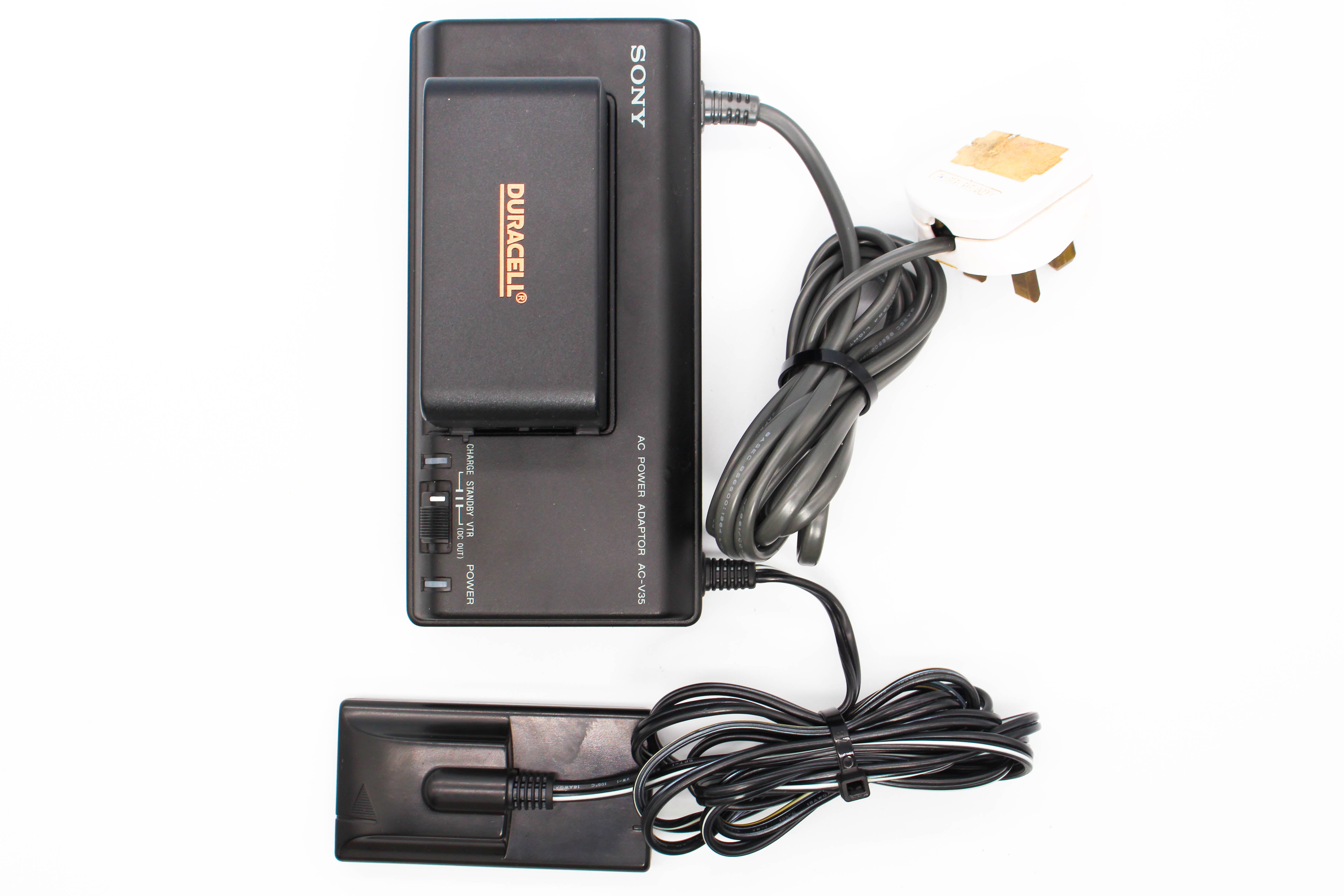 Sony AC-V35 AC Adaptor Charger And DR11 Battery For Camcorder Handycam - Tested Good