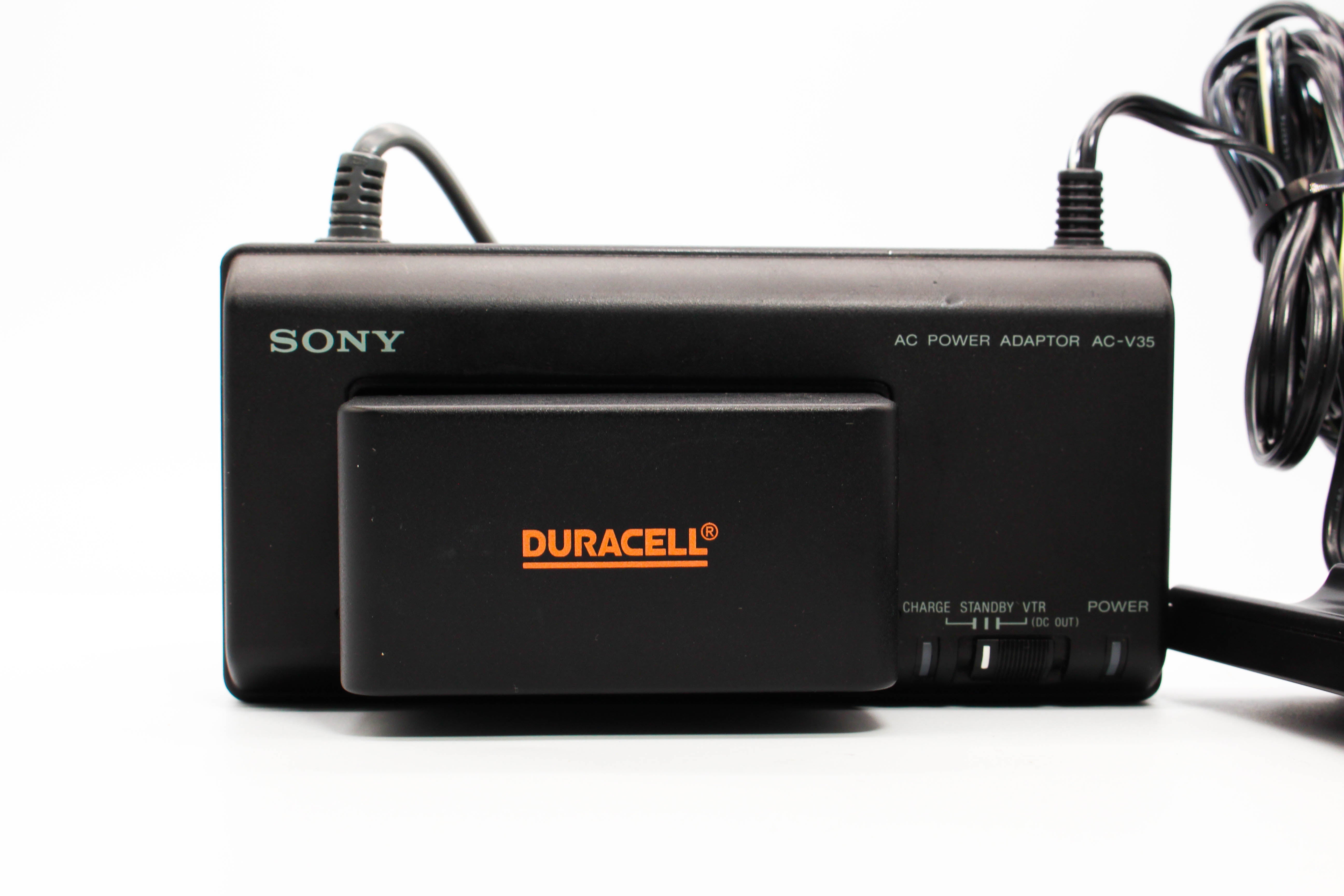 Sony AC-V35 AC Adaptor Charger And DR11 Battery For Camcorder Handycam - Tested Good