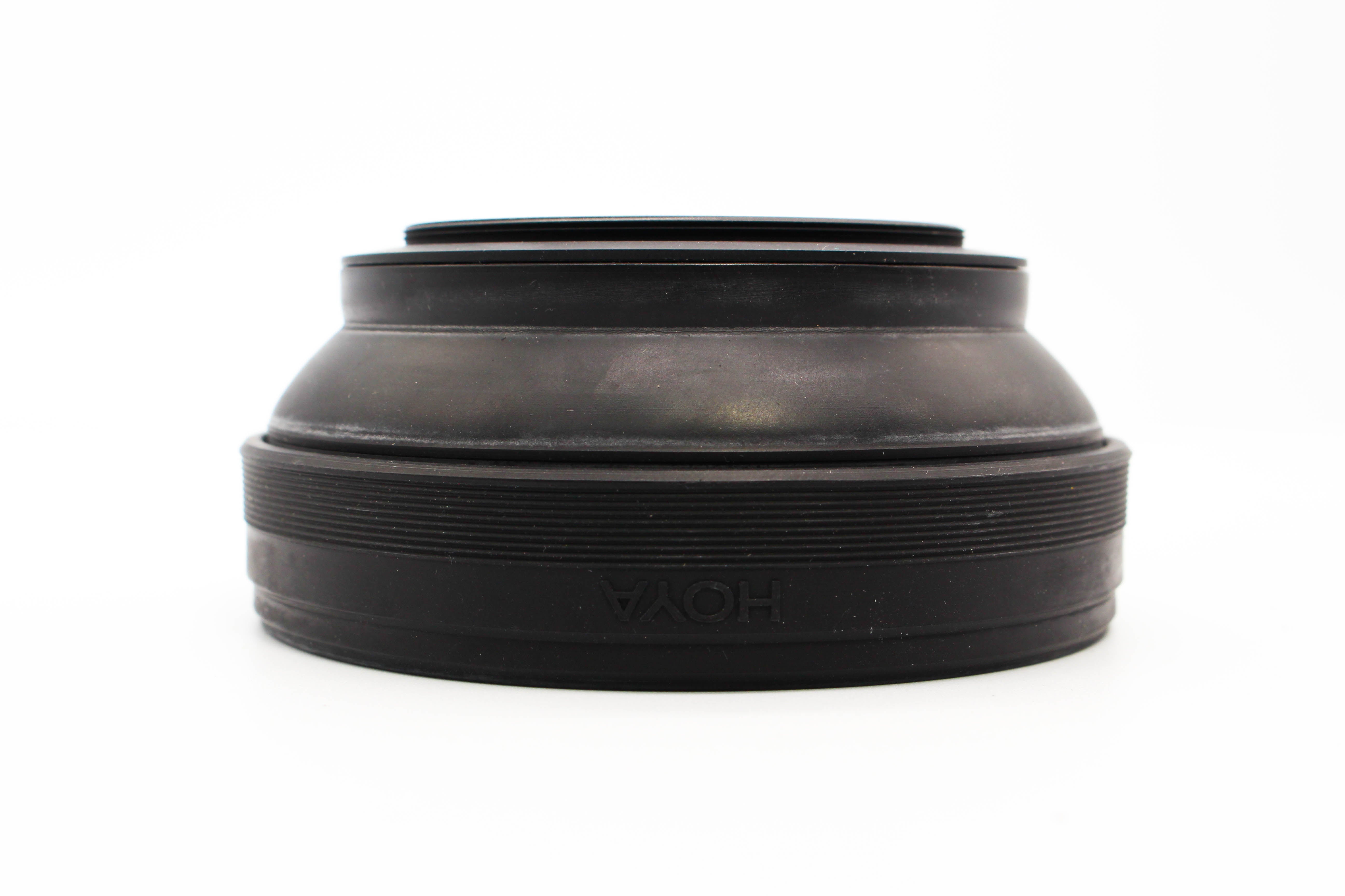 Hoya 62mm Multi Lens Collapsible Rubber Lens Hood Filter Thread Fitting - Tested Excellent