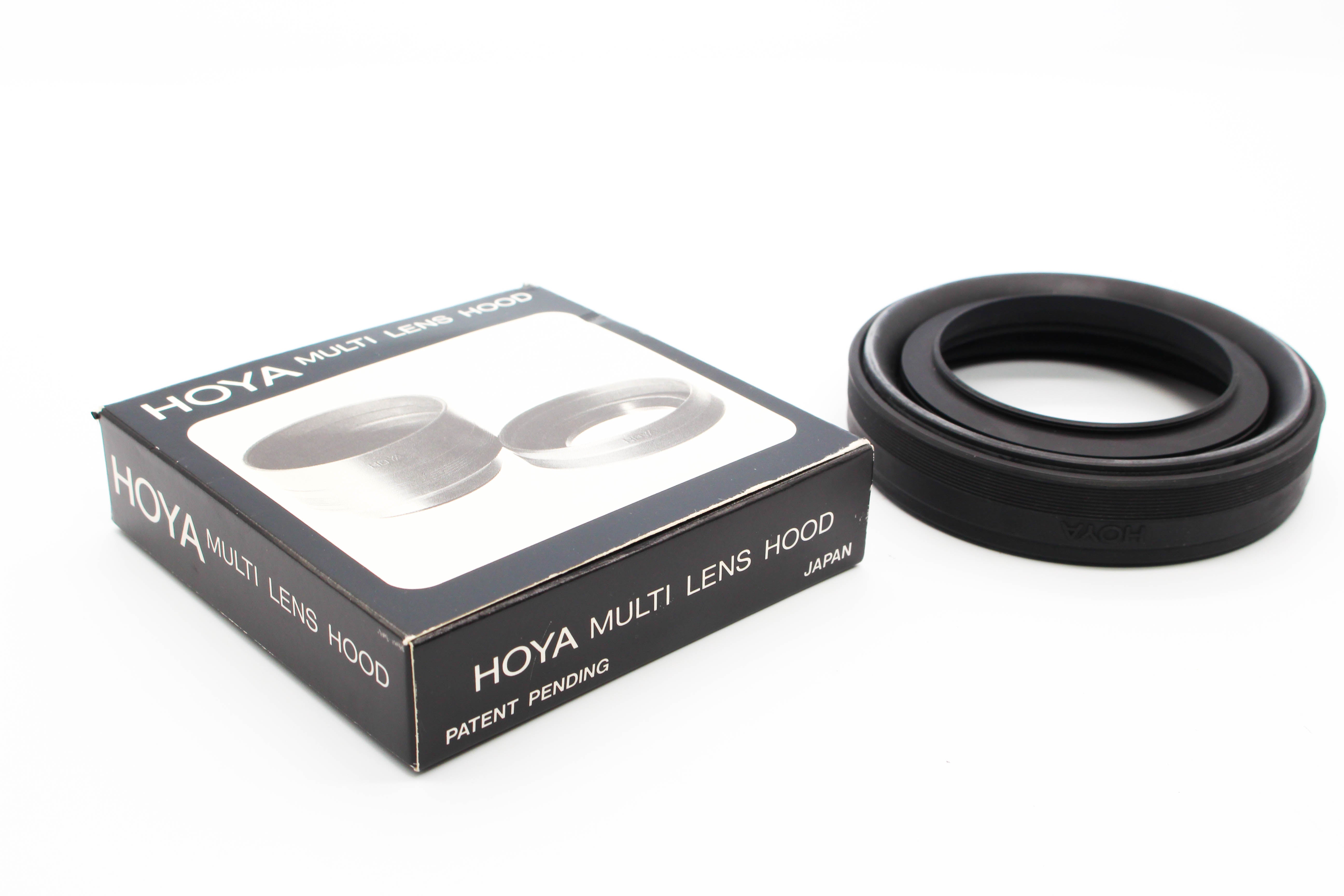 Hoya 62mm Multi Lens Collapsible Rubber Lens Hood Filter Thread Fitting - Tested Excellent
