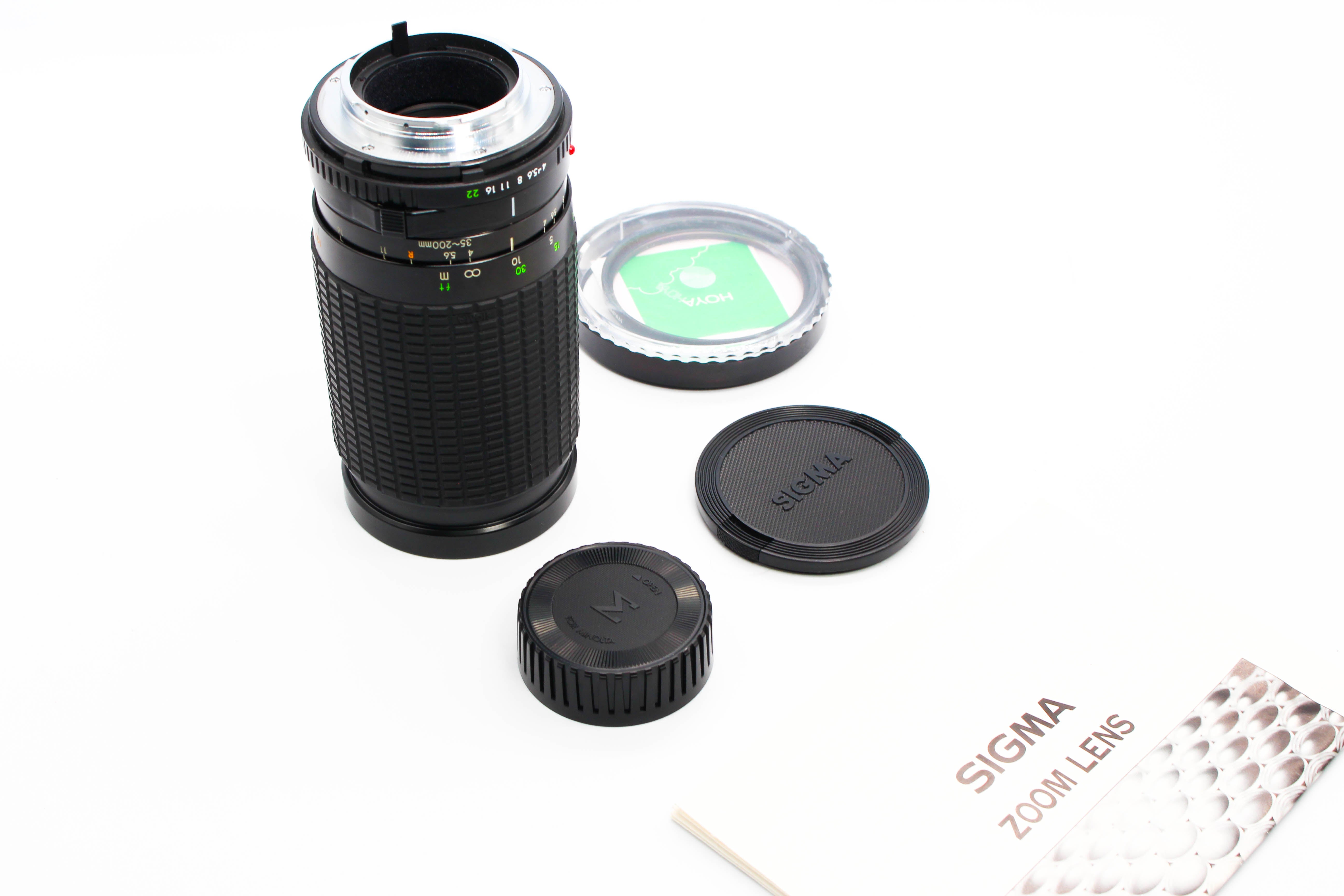 Sigma 35-200m f/4-5.6 MD Mount Vintage Zoom Lens - Tested Excellent