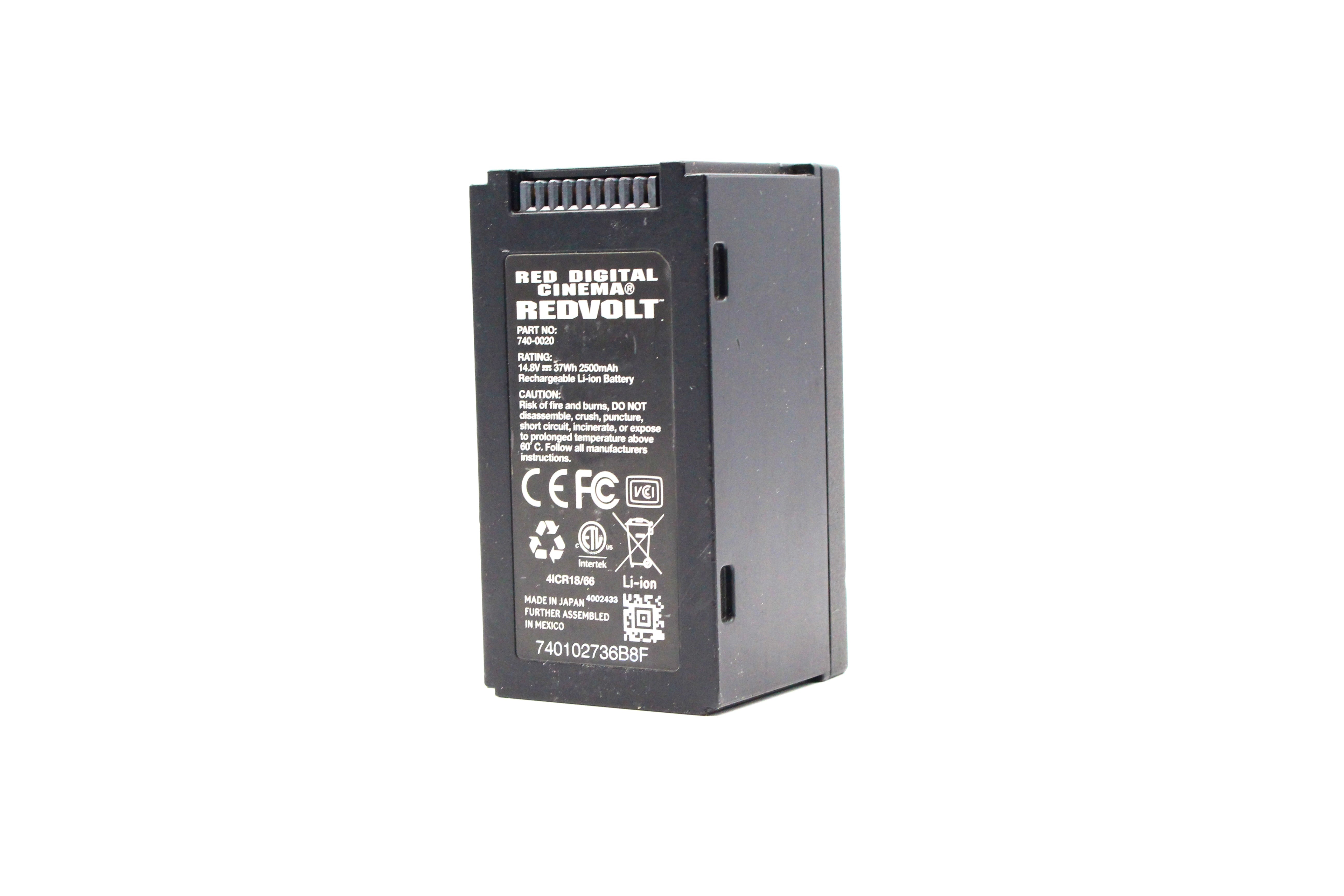 RED REDVOLT 740-0020 Replacement Battery For RED Cameras Scarlet X