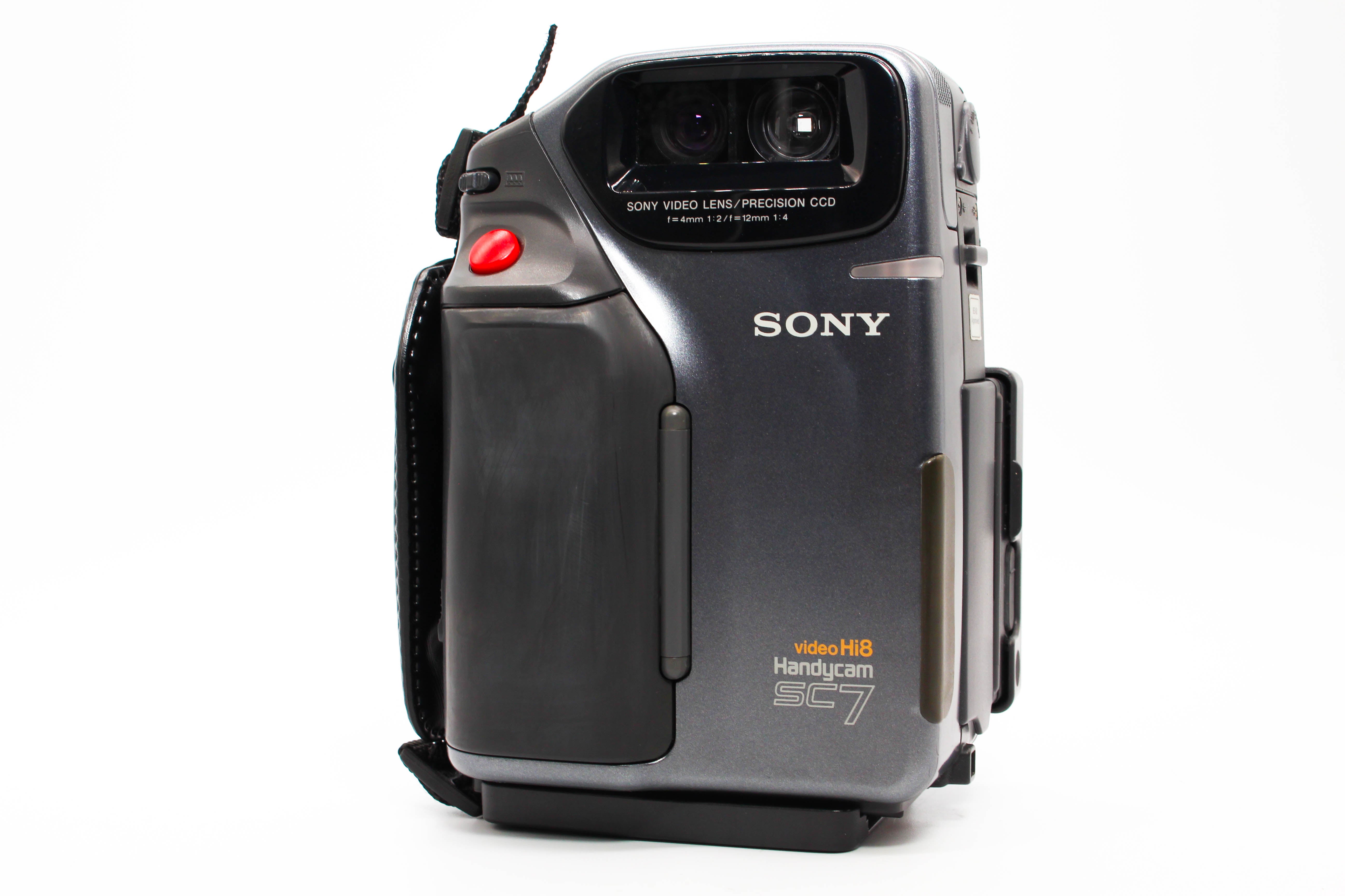 Sony CCD-SC7E Video8 8mm Analog Video Camera Camcorder Rare - Tested Bundle Excellent