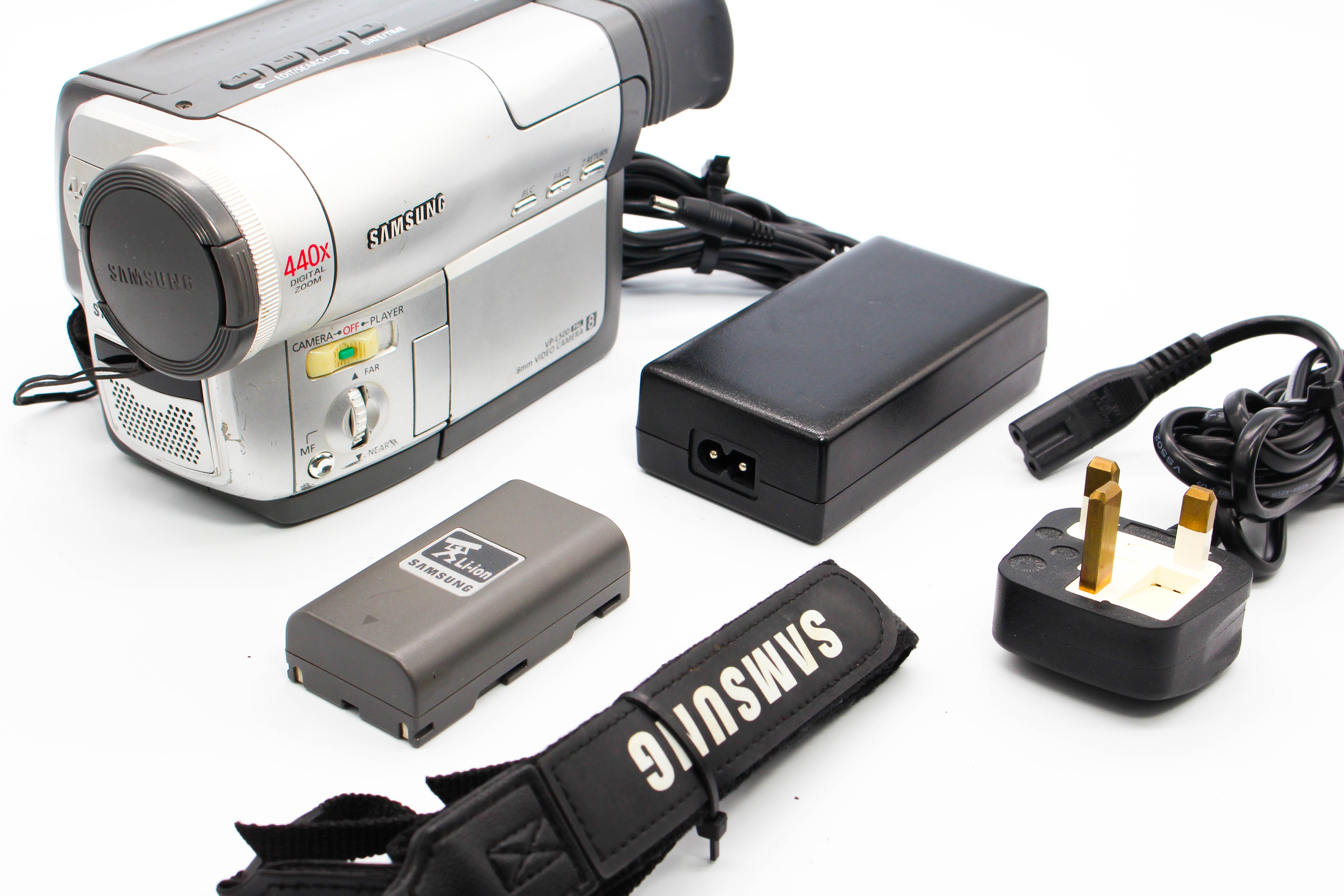 Samsung VP-L500 Video8 8mm Handycam Camcorder Camera - Tested Bundle Excellent