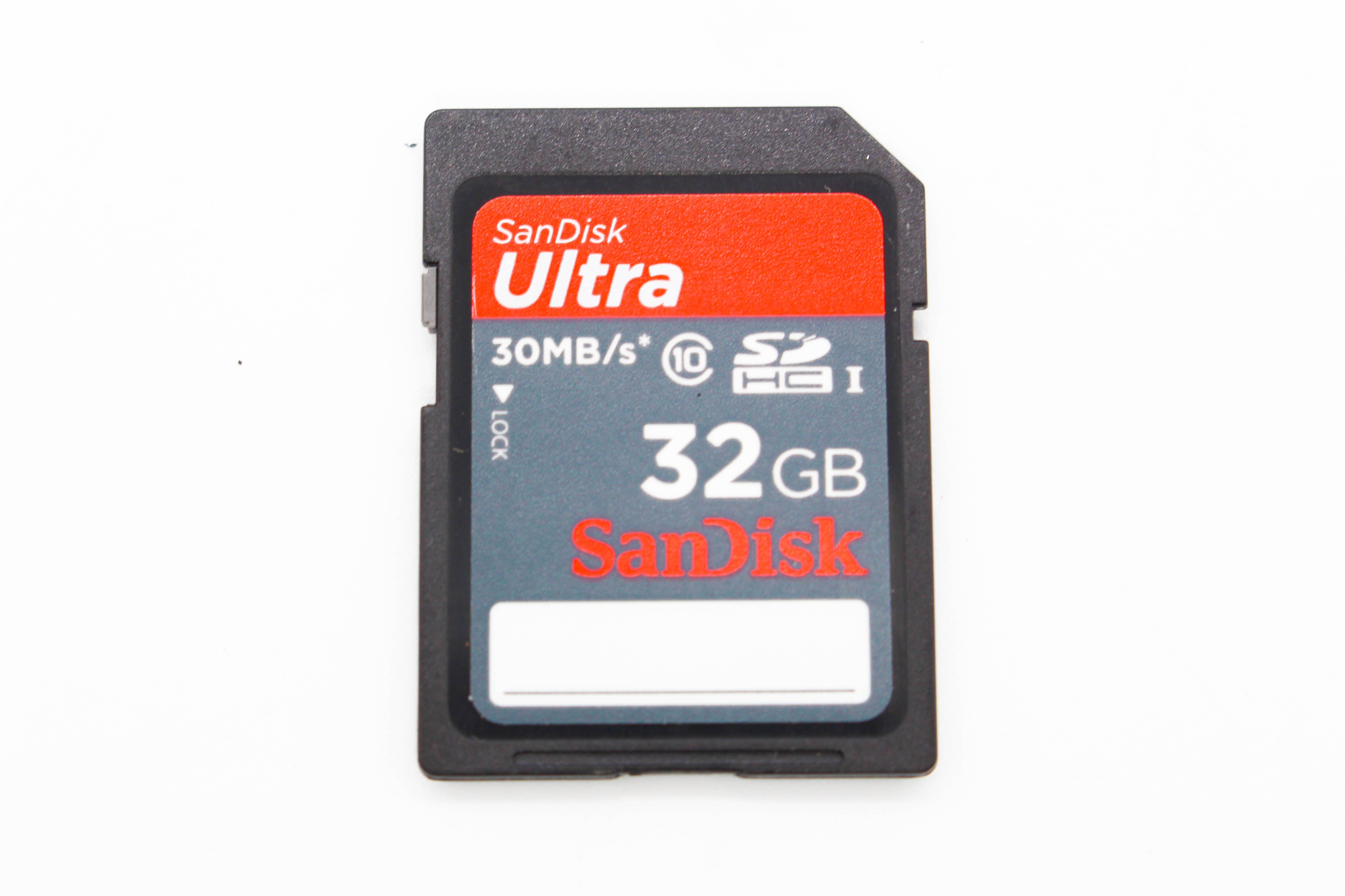 SanDisk Ultra 32GB 30MB/s SD HC I Memory Card - Tested Excellent