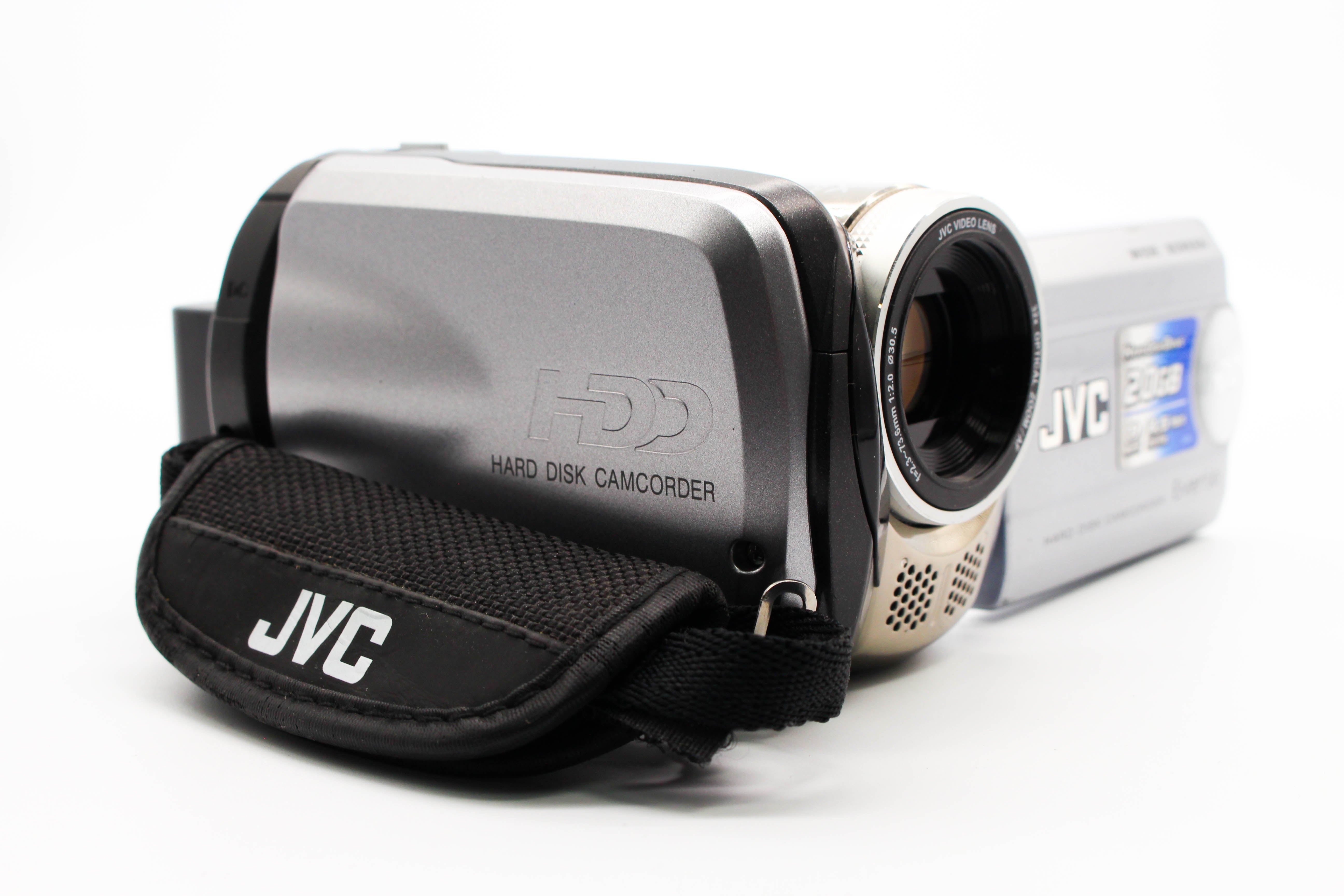 JVC Everic GZ-MG26E HD HDD Hard Disk Digital Video Camcorder Camera - Tested Bundle Good