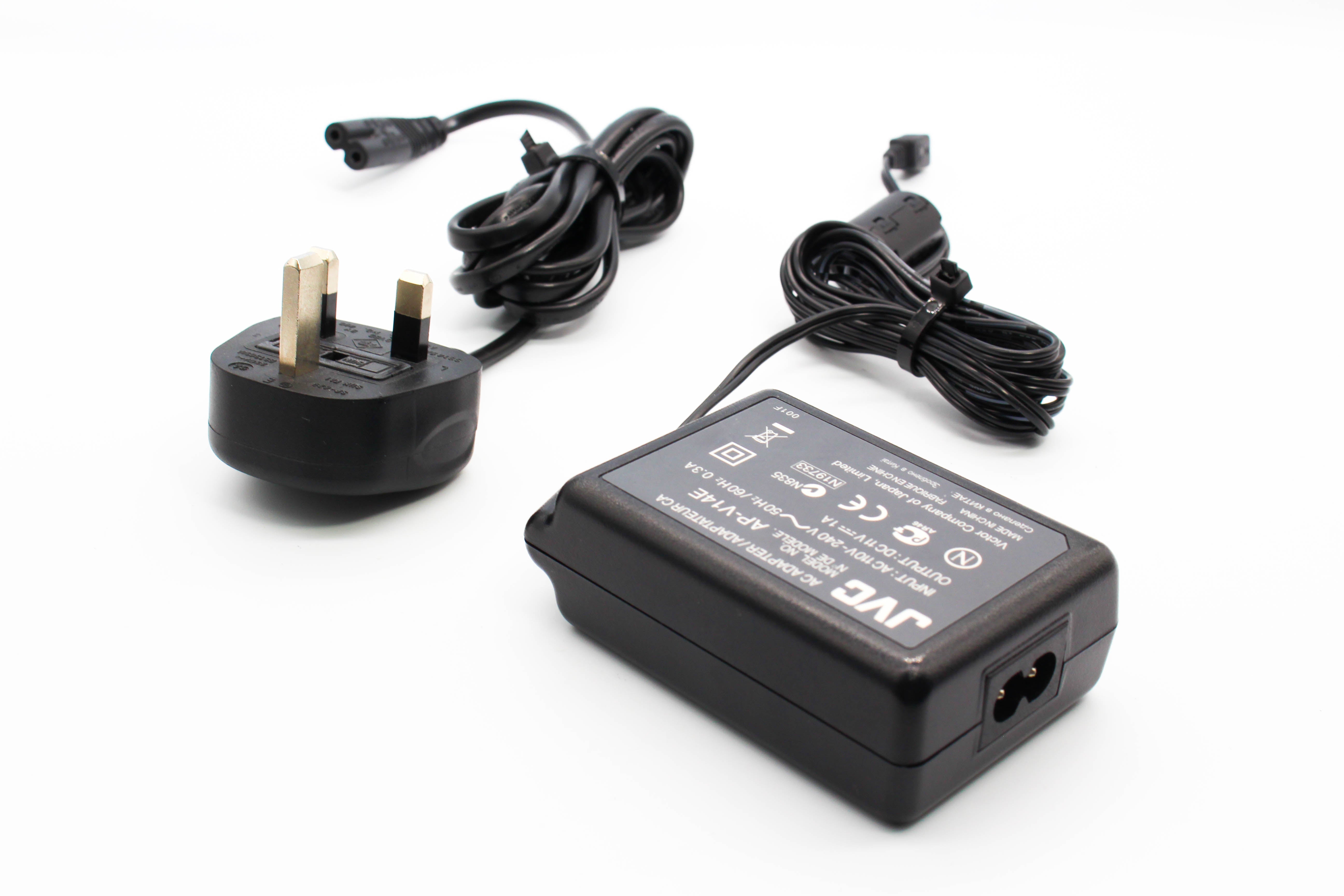 JVC AP-V14E AC Compact Power Adapter Mains Charger For Camcorder Handycam - Tested Excellent