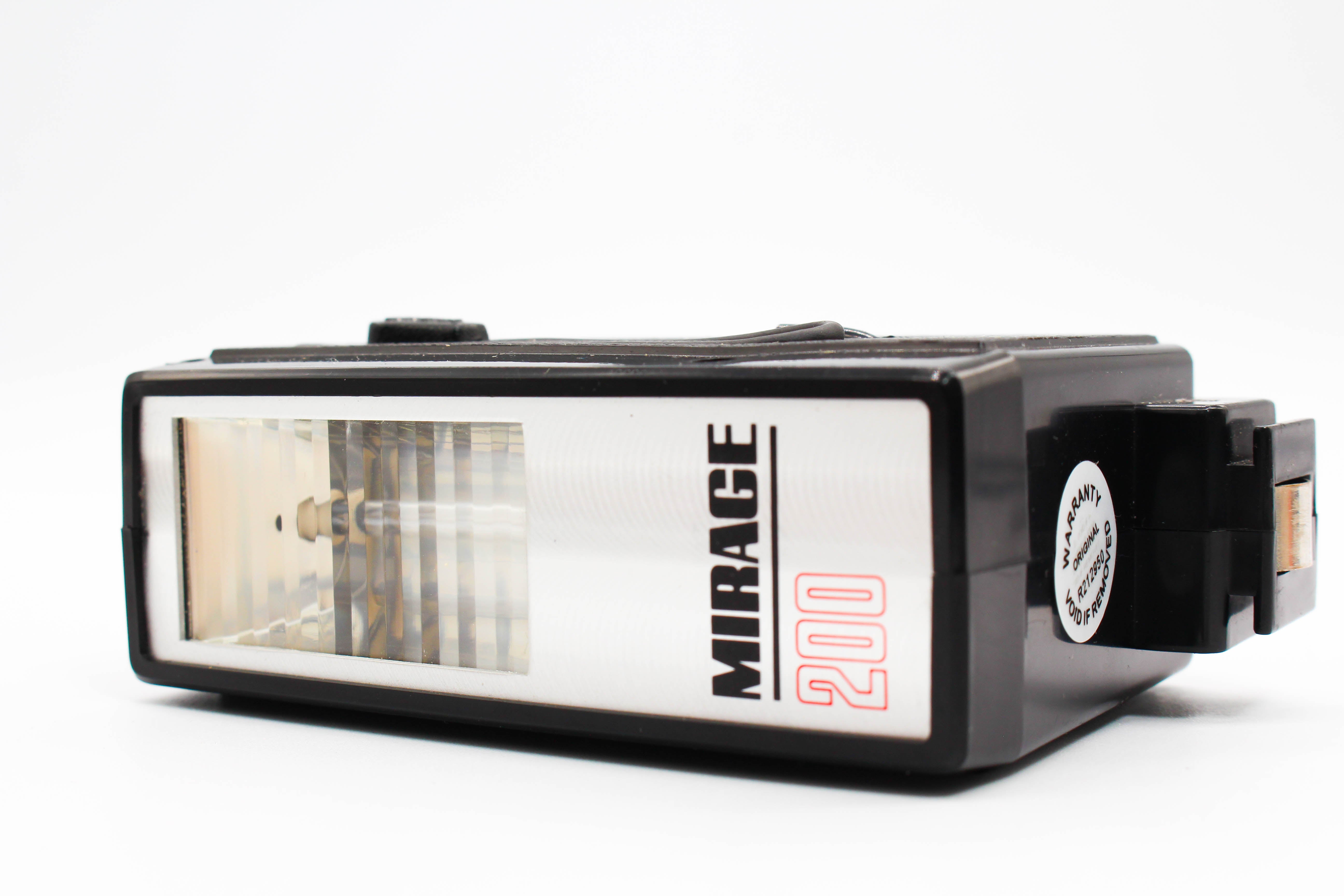 Mirage 200 Electronic Flash Unit For Vintage Film Photo Cameras - Tested Excellent