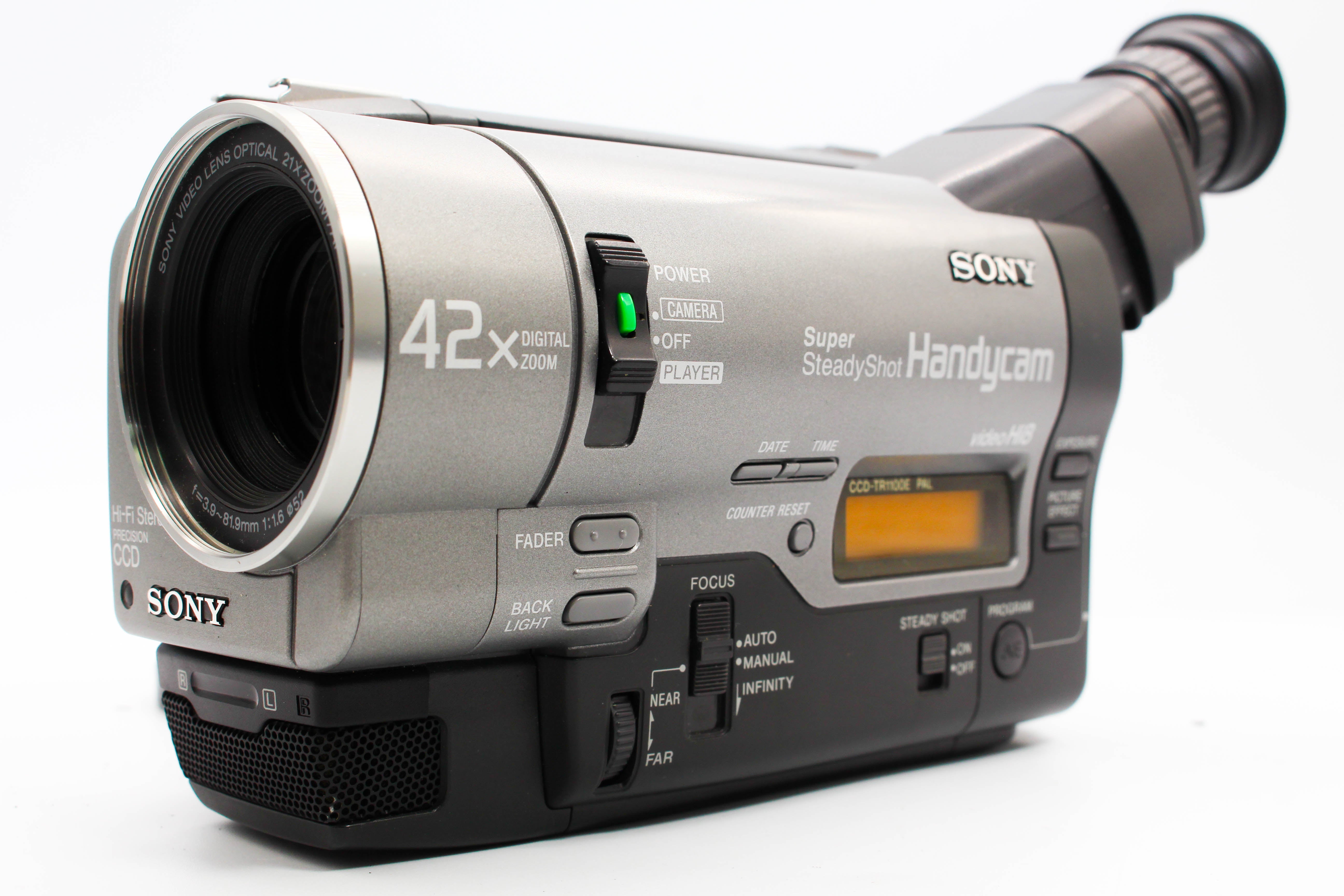 Sony CCD-TR1100E Hi8 Video8 8mm Handycam Camera Analog Video Camcorder - Tested Bundle Excellent