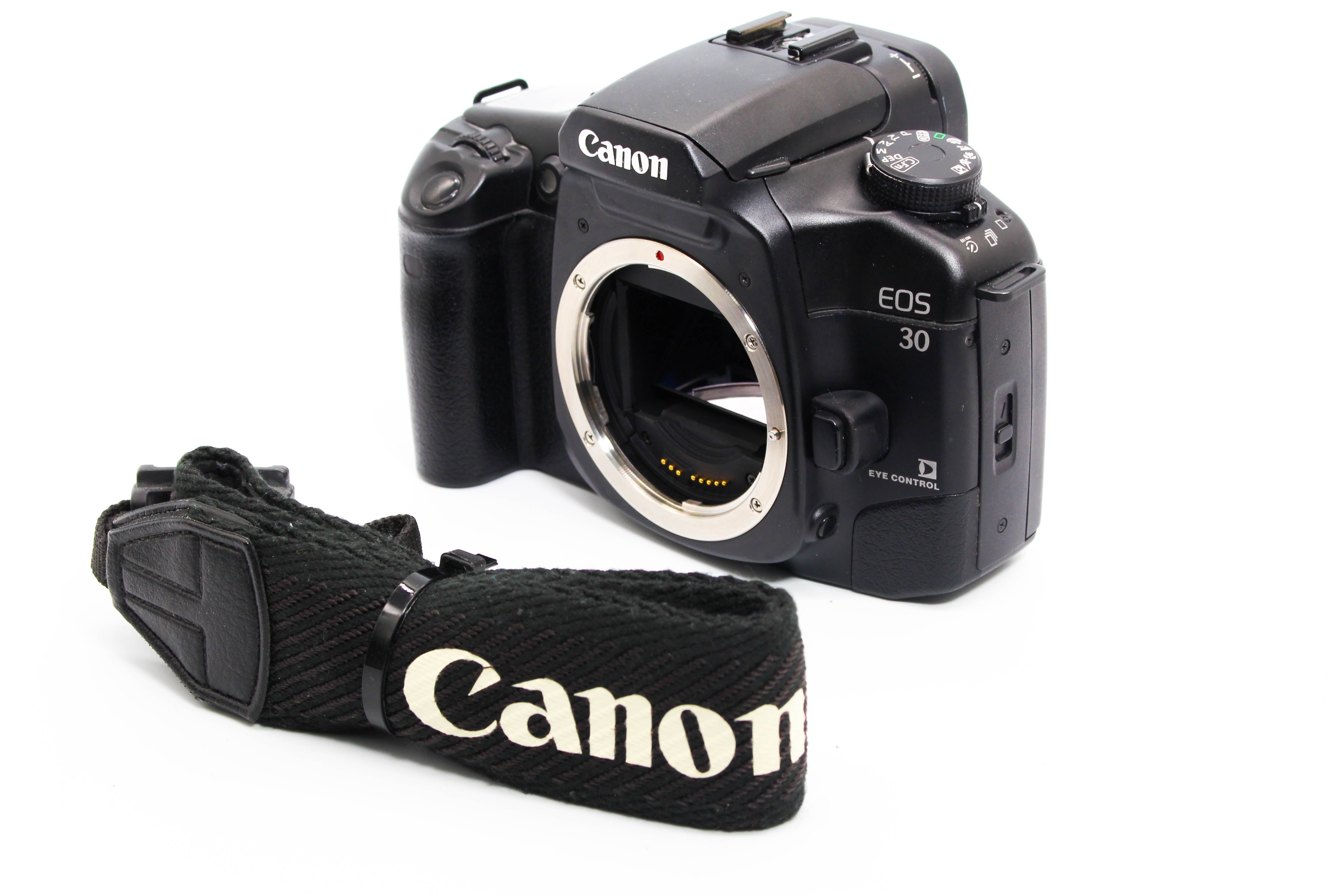 Canon EOS 30 SLR 35mm Film Camera Body Only - Tested Bundle Excellent