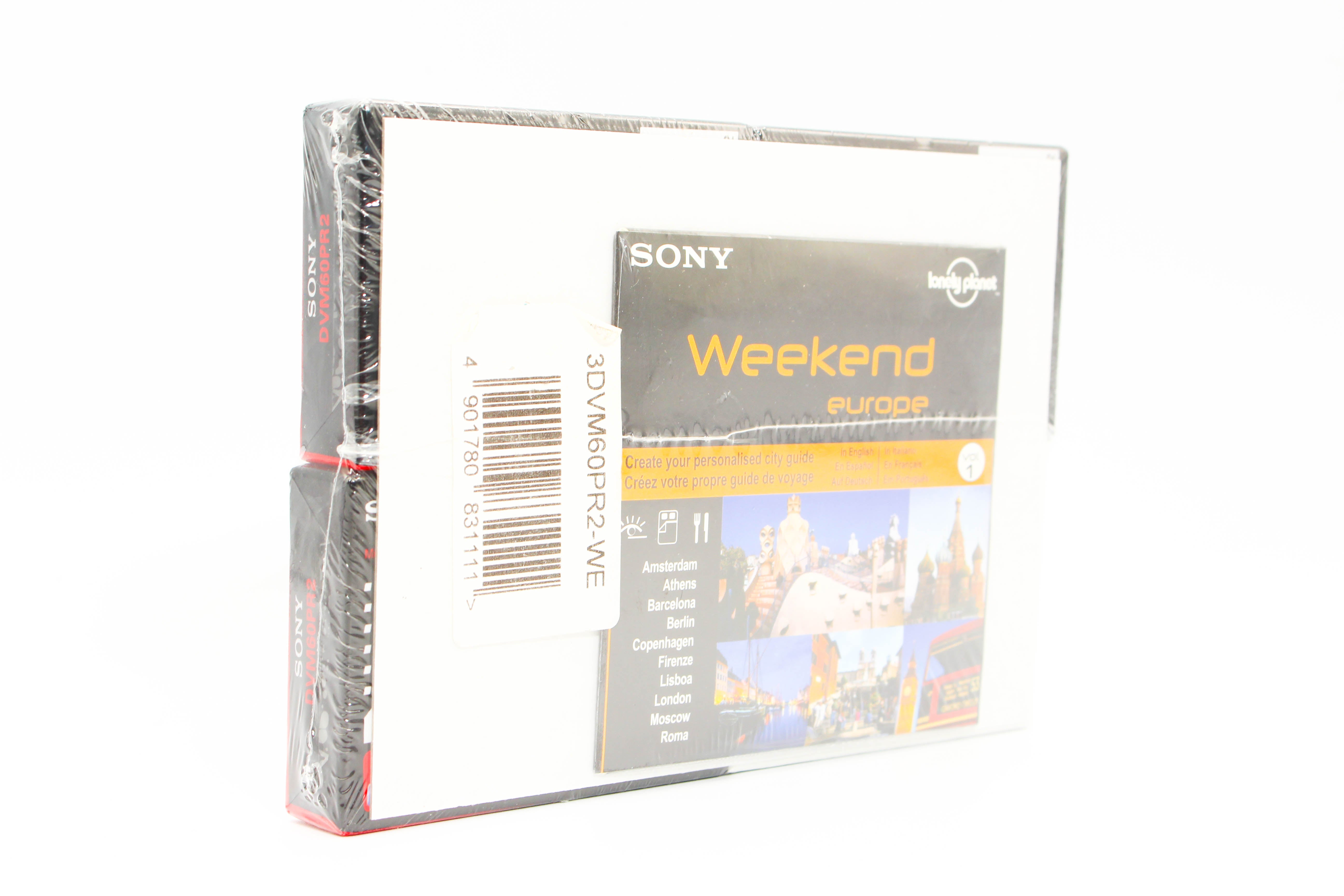 Sony DVM60PR2 MiniDV Premium Digital Video Cassette Tape 3 Pack with CD-ROM Lonely Planet Edition - Brand New
