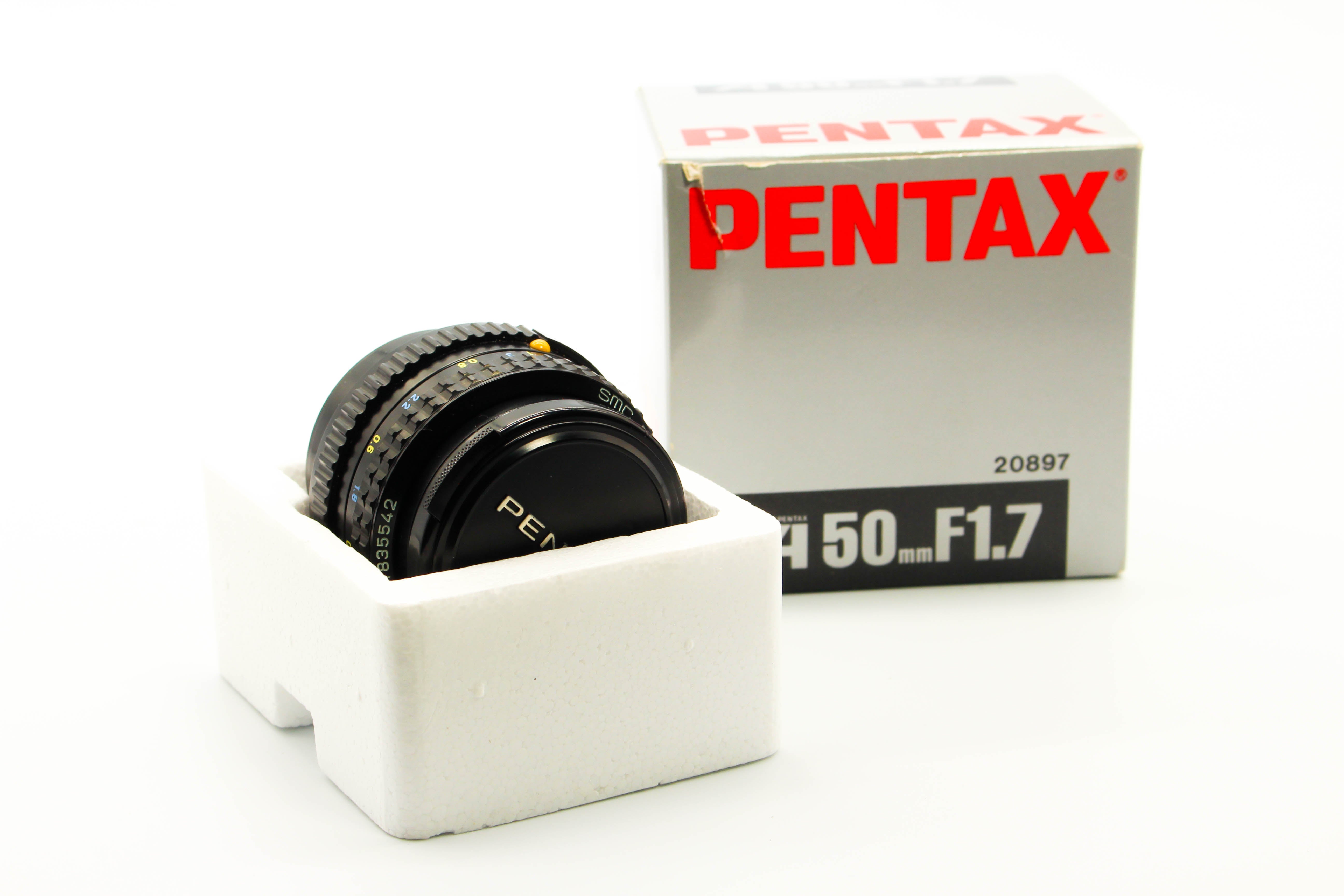 Pentax-A SMC 50mm f/1.7 Lens for Vintage Pentax Film Cameras 49mm Filter- Tested Excellent