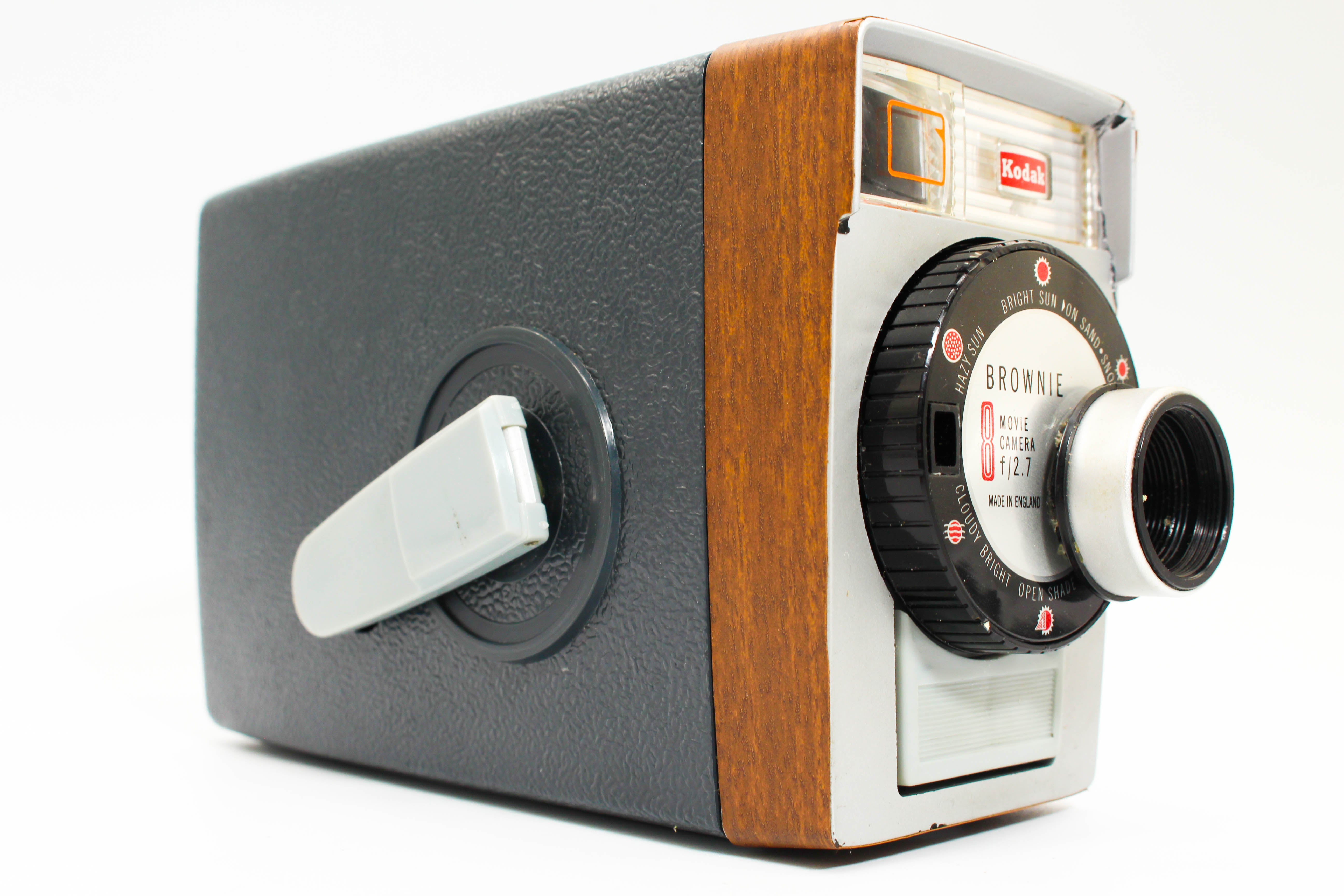 Kodak Brownie Double 8mm Vintage Mechanical Cine Film Camera f/2.7 - Tested Bundle Excellent