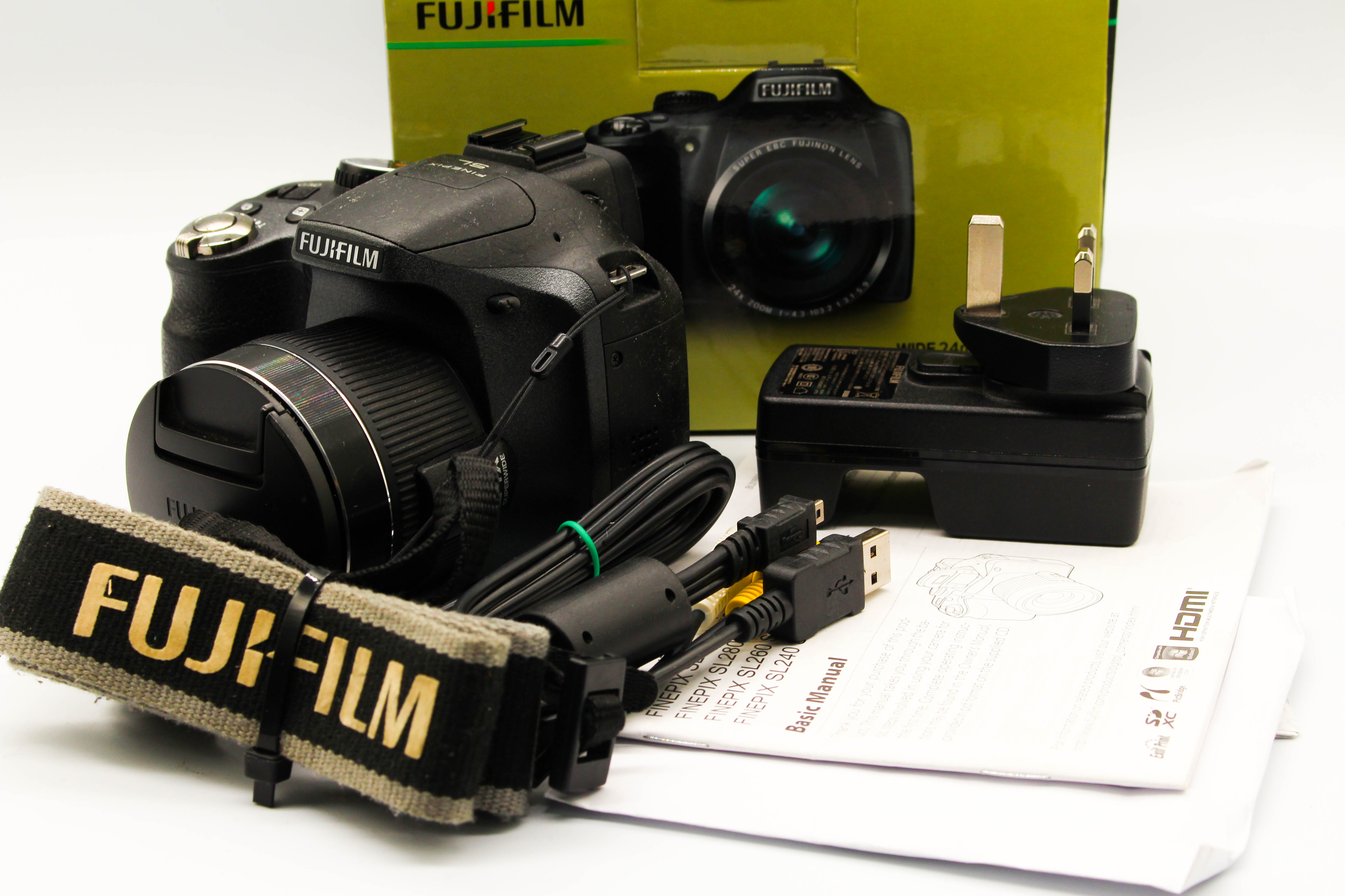 FujiFilm FinePix SL240 Digital Retro Photo Video Camera Digicam - Tested Bundle