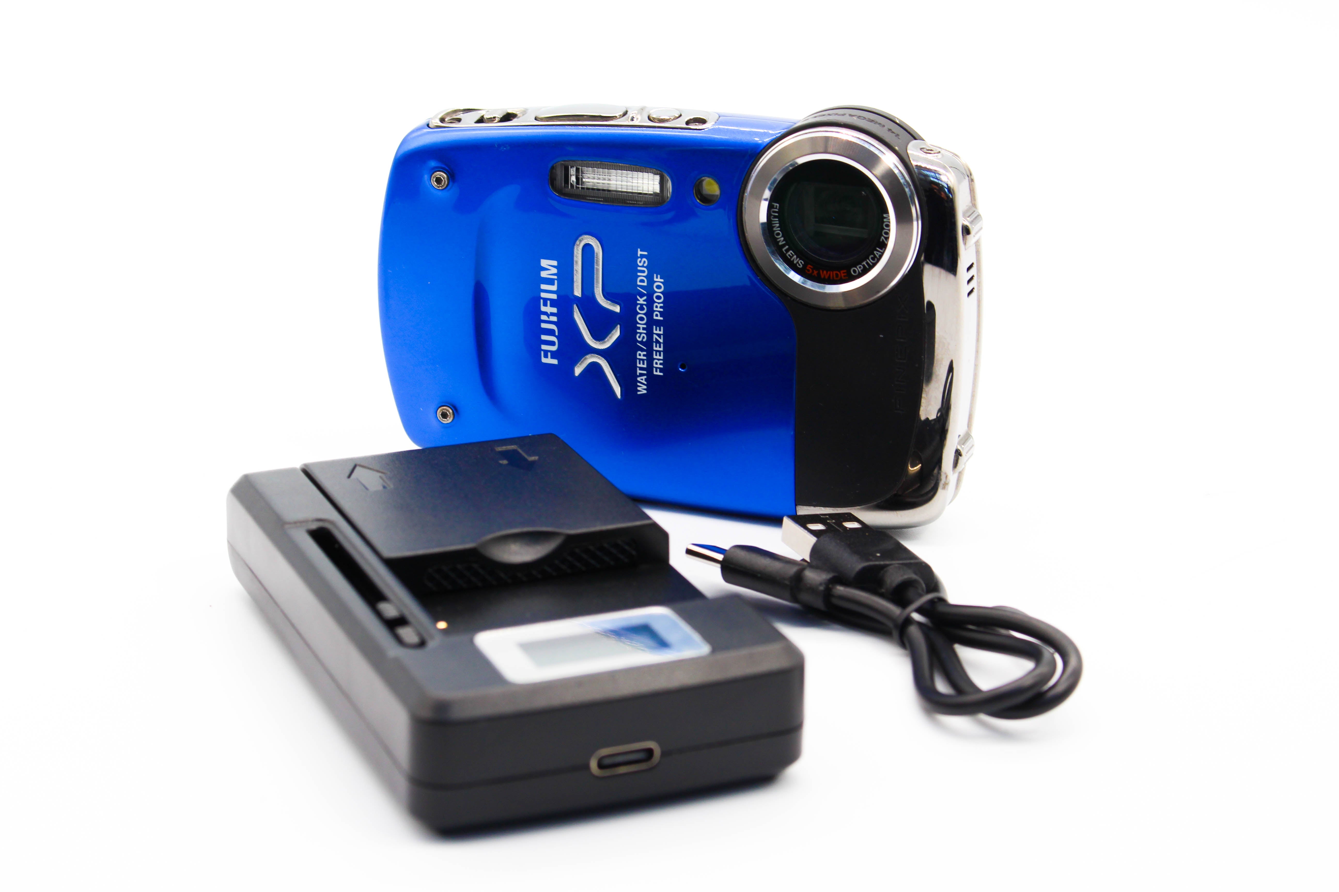 FujiFilm FinePix XP20 SD Card Waterproof Compact Digital Photo Video Retro Camera Digicam - Tested Bundle Excellent