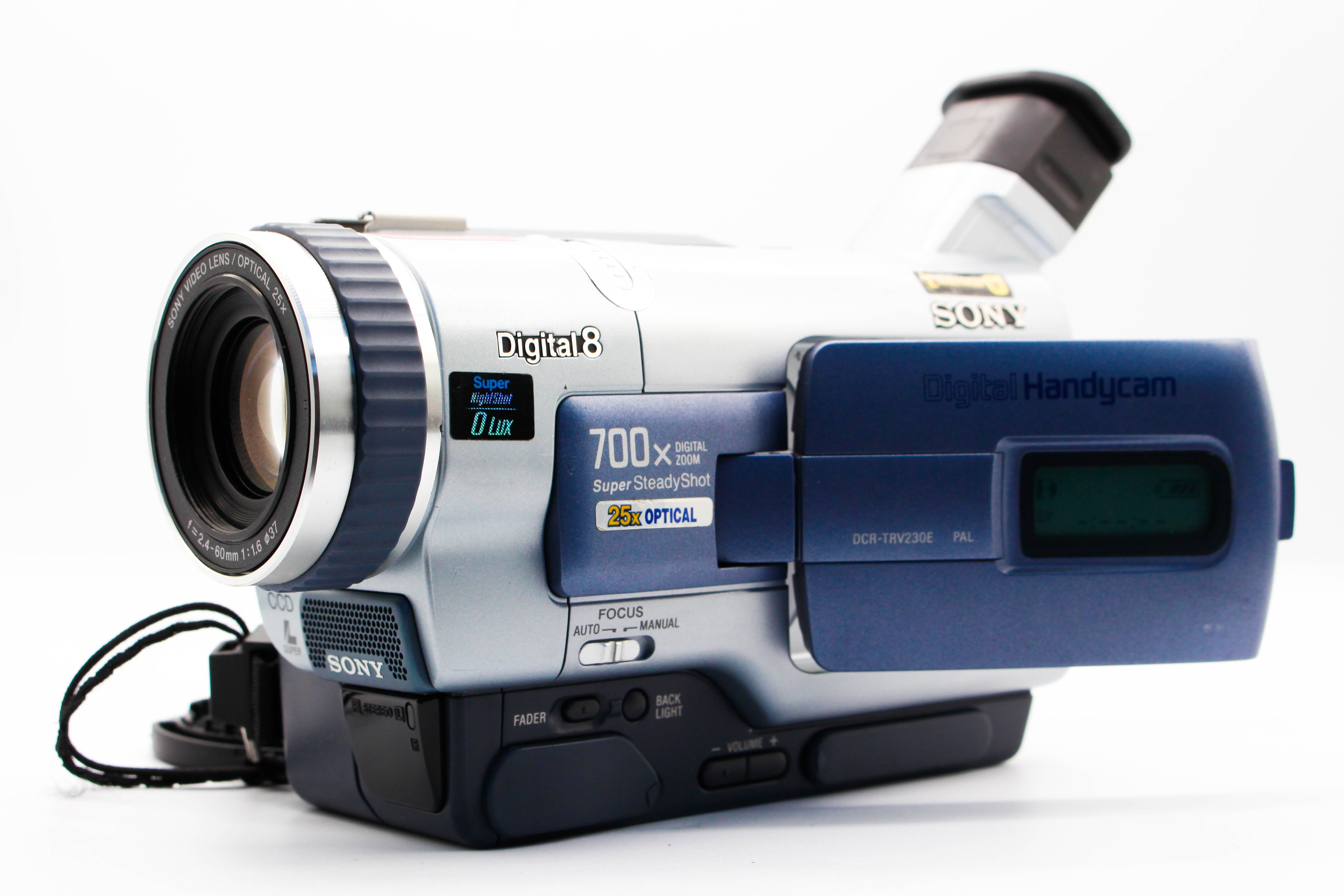 Sony DCR-TRV230E Digital8 Hi8 Video8 8mm Digital Video Handycam Camcorder Camera - Tested Bundle Excellent