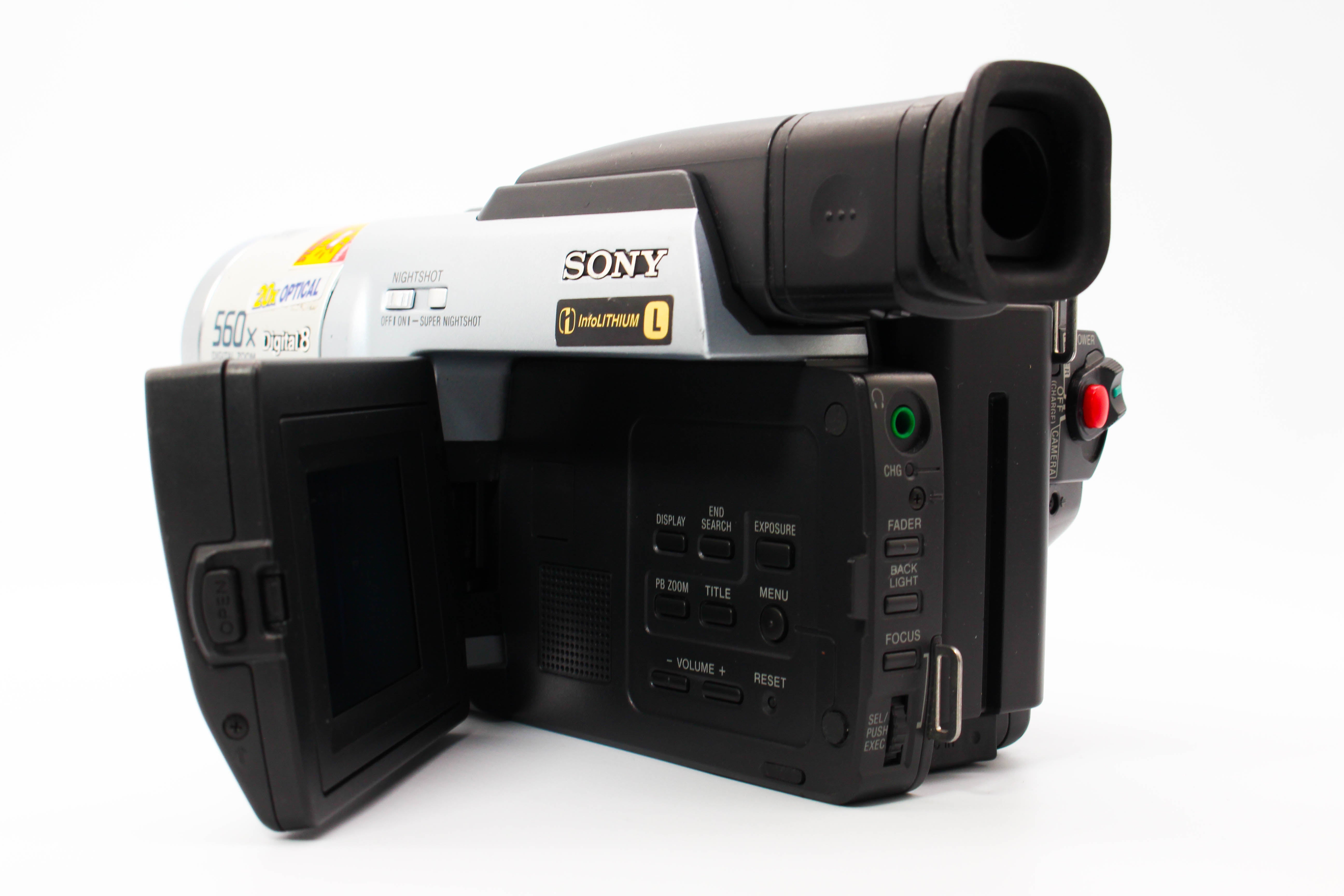 Sony DCR-TRV130E Digital8 Hi8 Video8 Handycam Tape Digital Video Camcorder - Tested Bundle Good