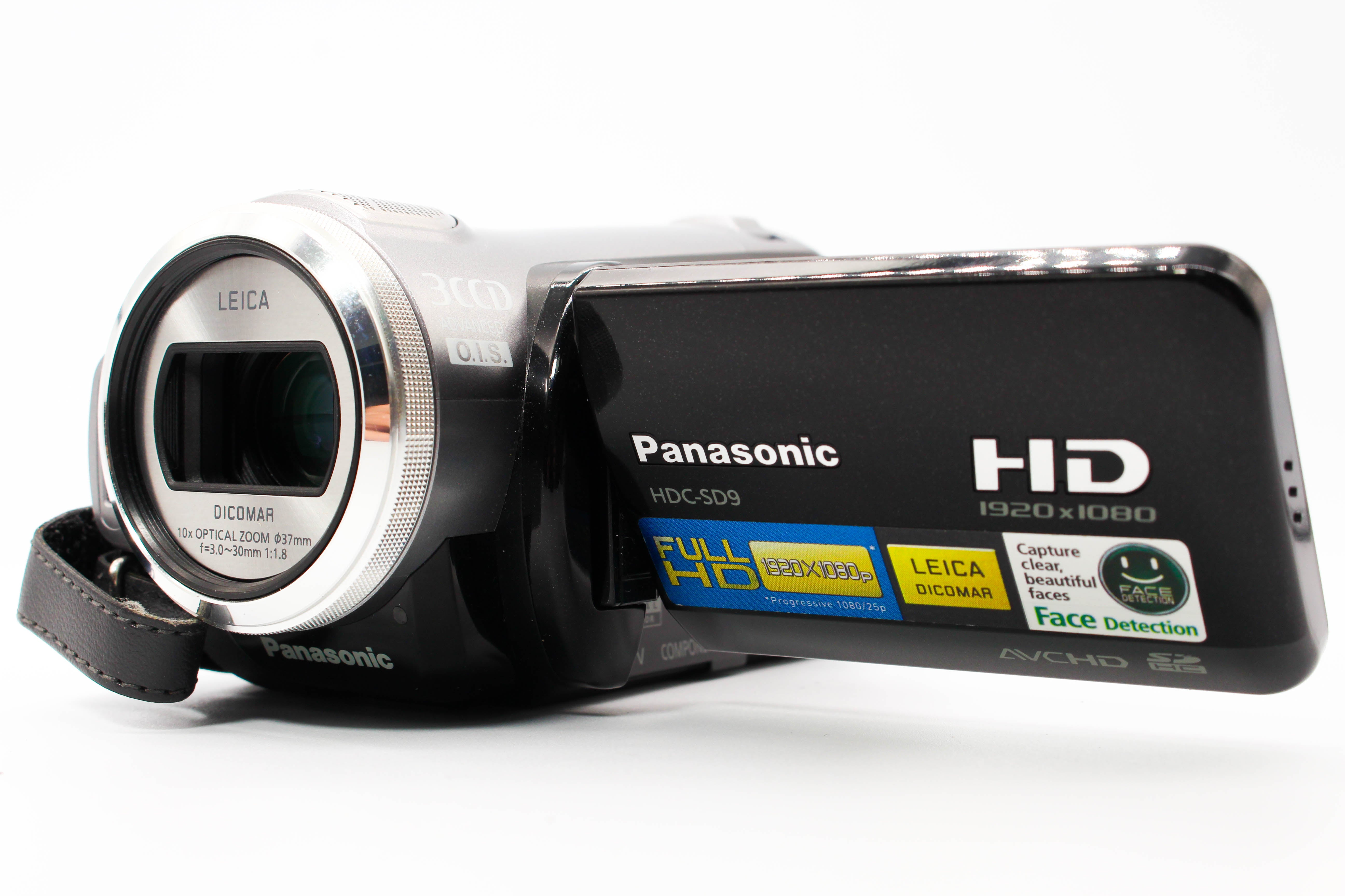 Panasonic HDC-SD9 HD SD Card Digital Video Camcorder - Tested Bundle Excellent