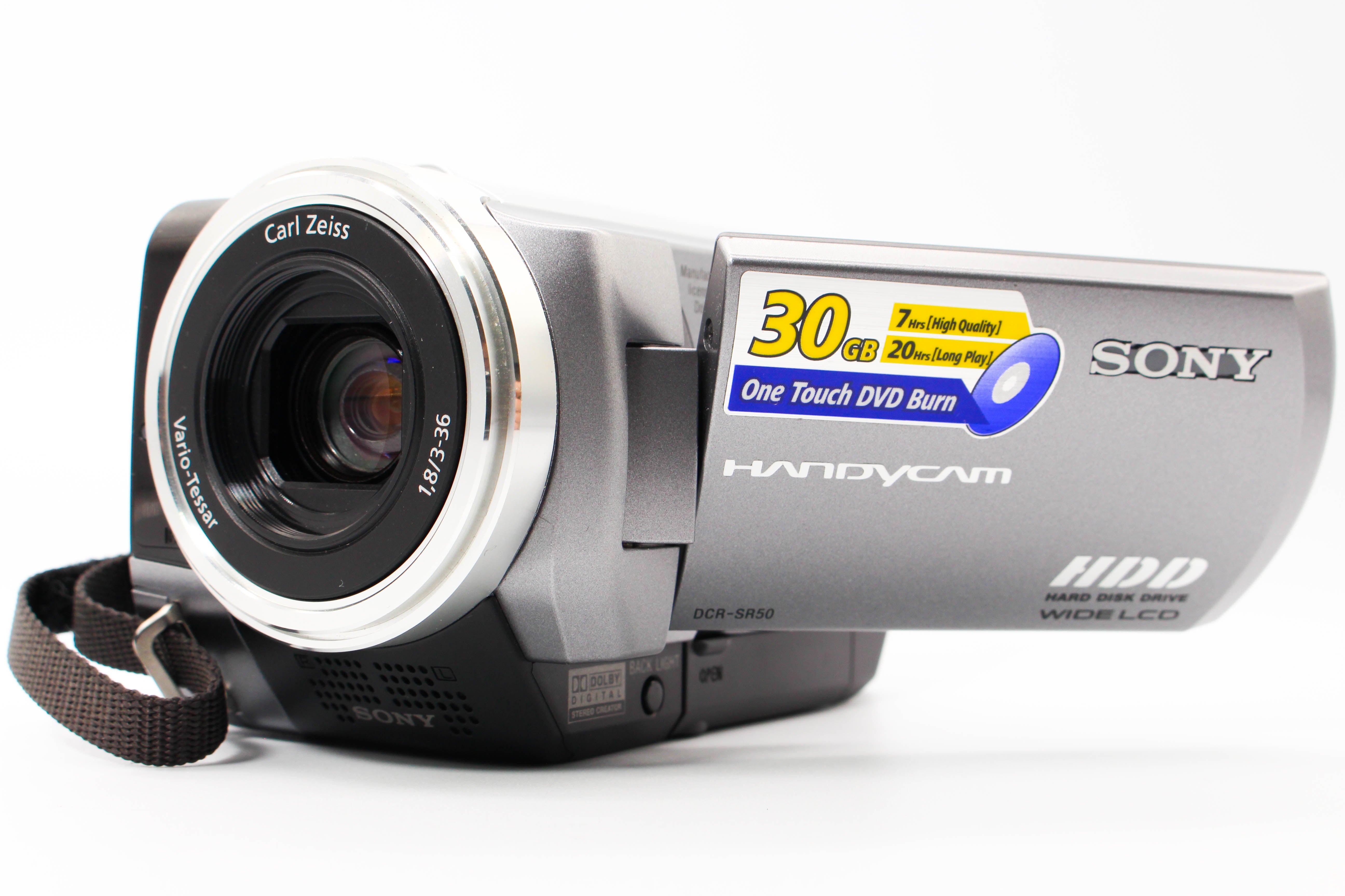 Sony DCR-SR50 HD HDD 30GB Digital Video Camera Camcorder - Tested Bundle Excellent