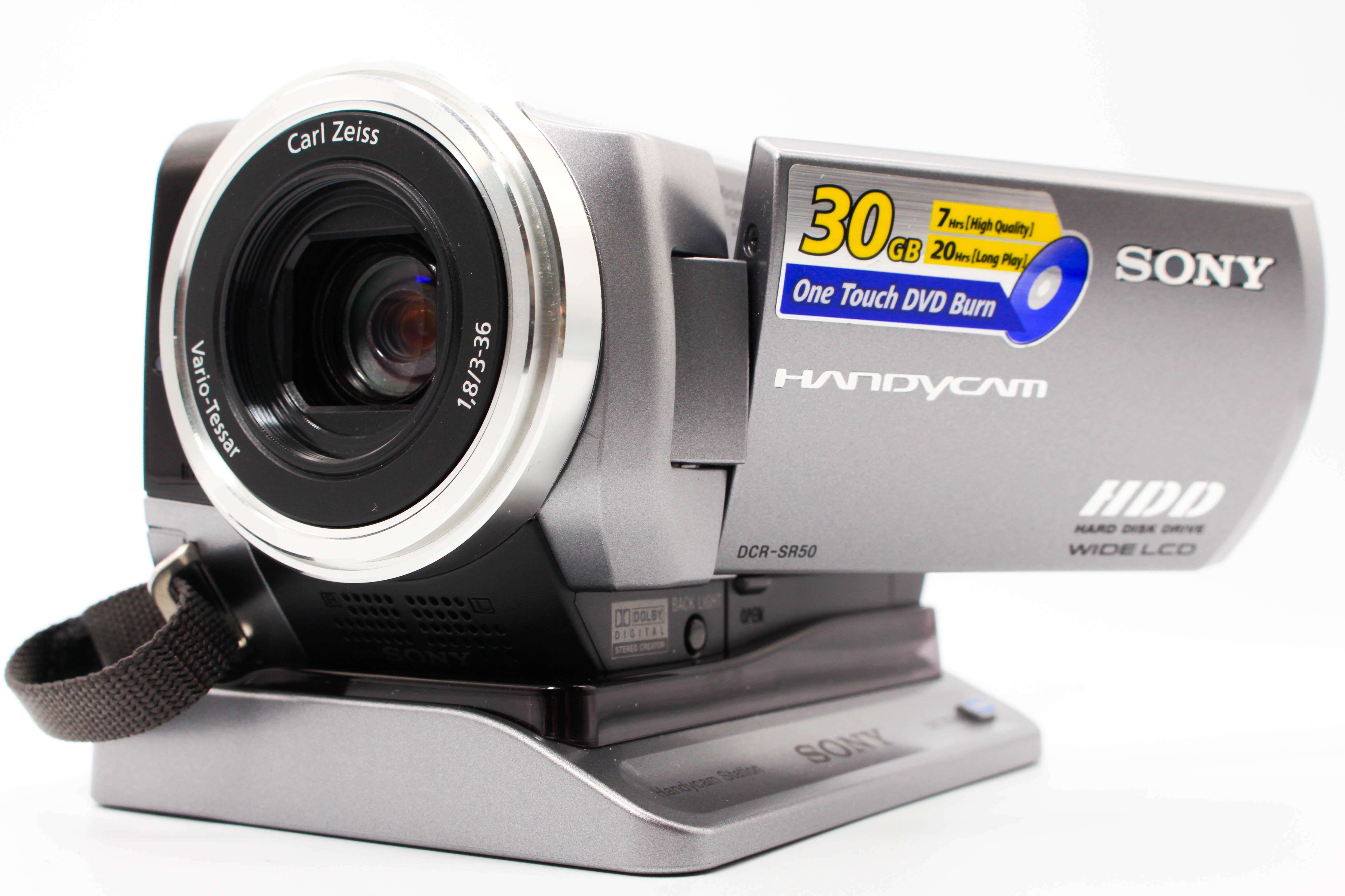 Sony DCR-SR50 HD HDD 30GB Digital Video Camera Camcorder - Tested Bundle Excellent
