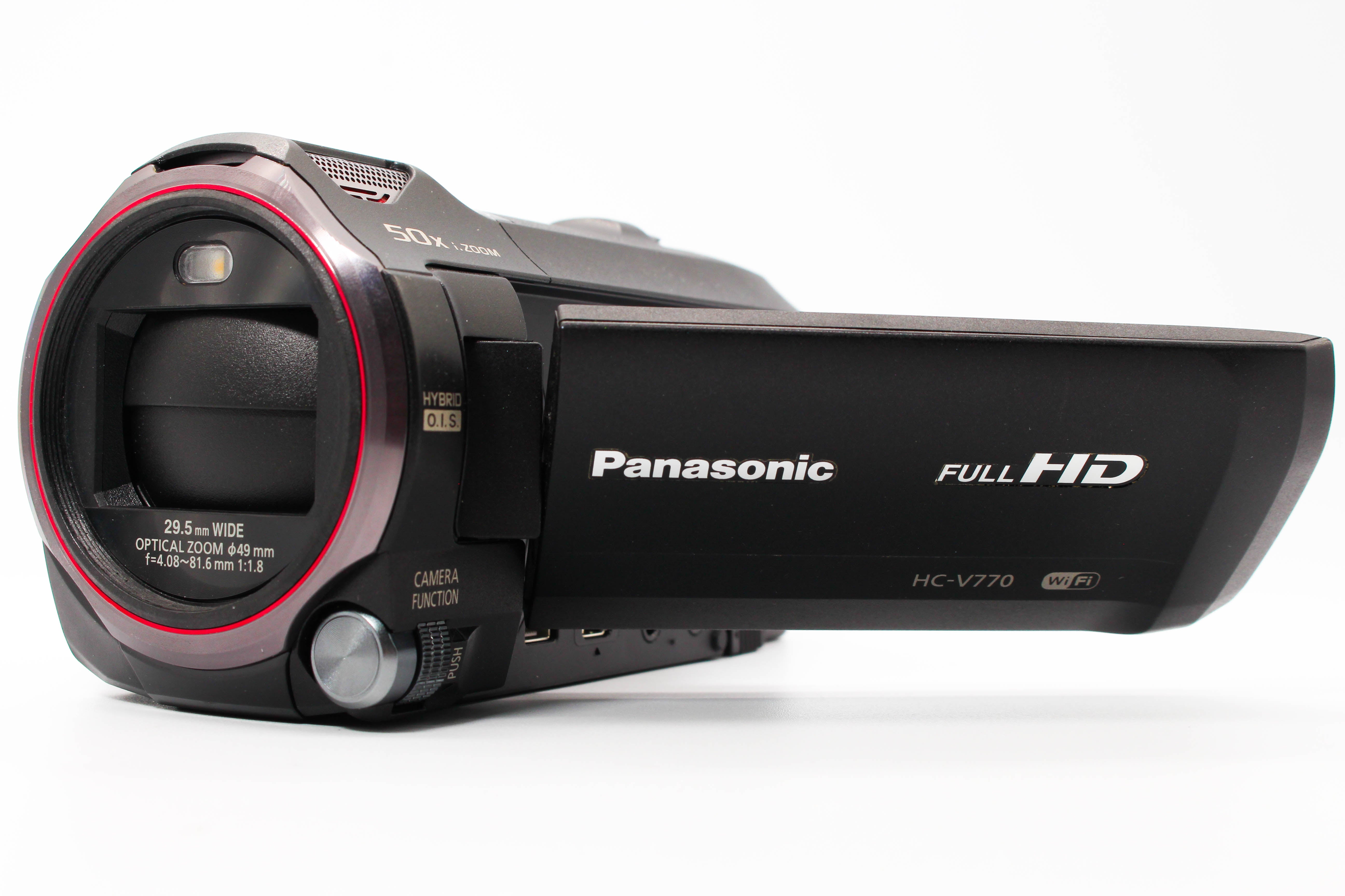Panasonic HC-V770 HD SD Card Digital Video Camcorder - Tested Bundle Excellent