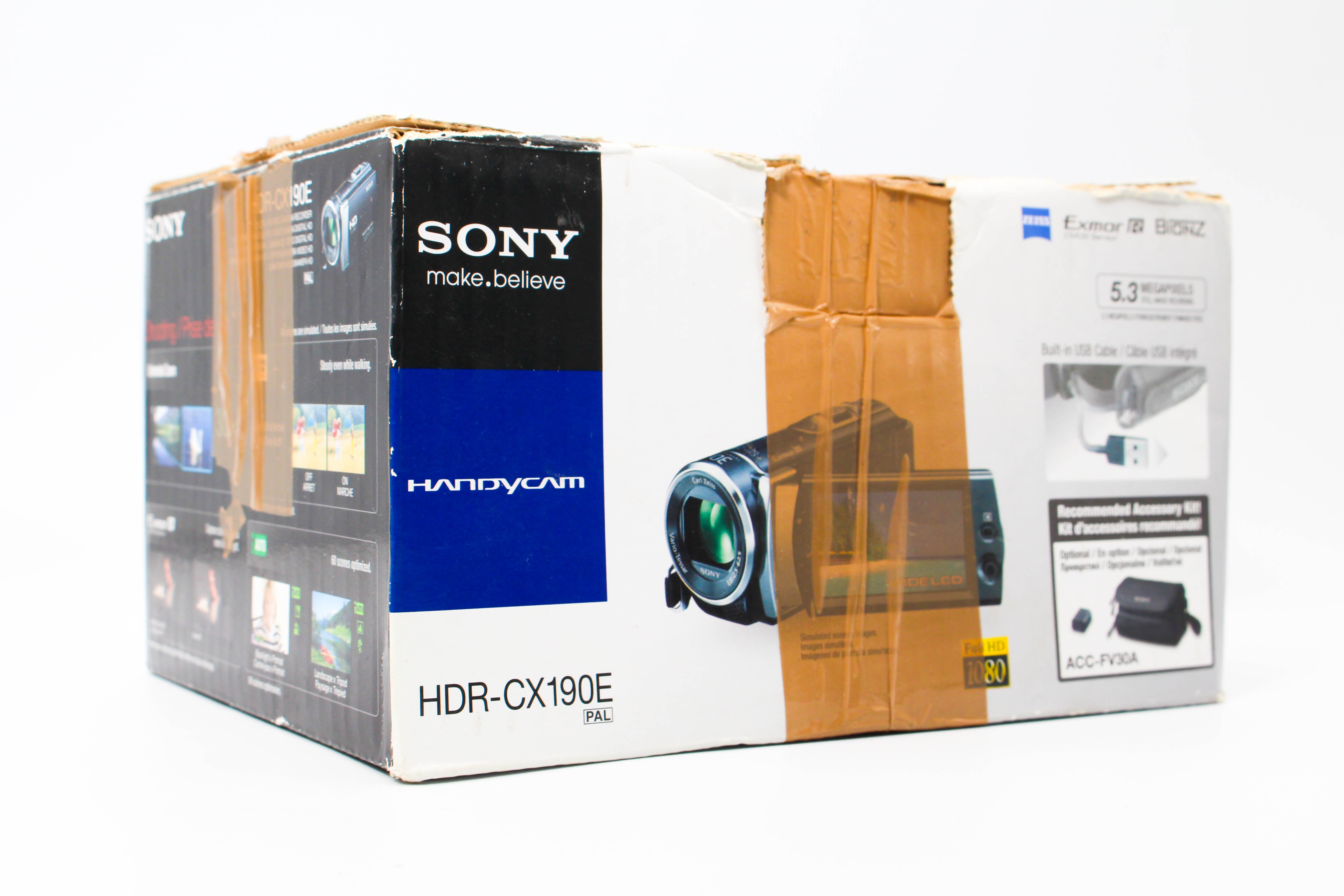 Sony HDR-CX220 HD SD Card Digital Video Camcorder - Tested Bundle Excellent