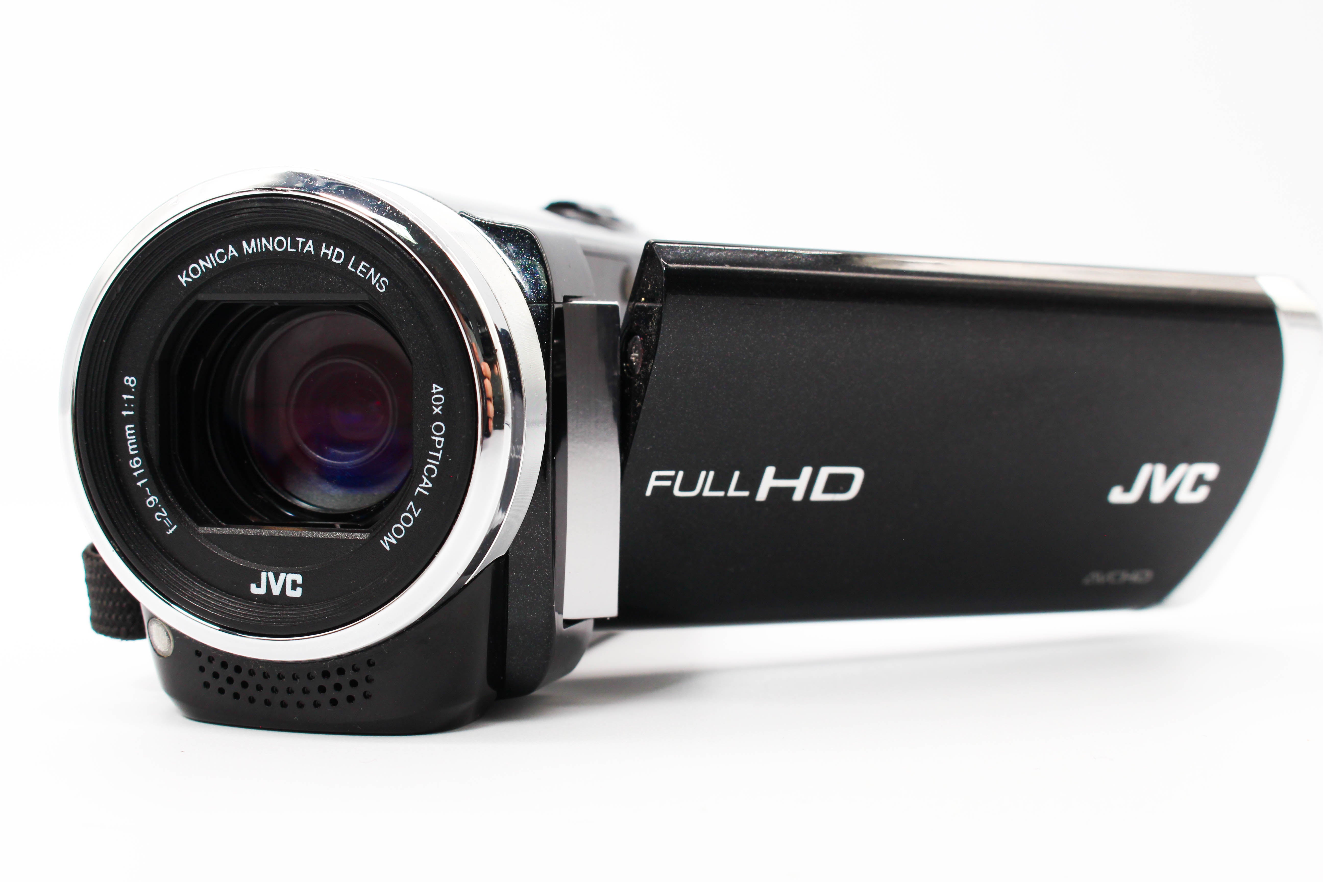 JVC Everio GZ-E205BEK HD SD Card Digital Video Camcorder - Tested Bundle Excellent