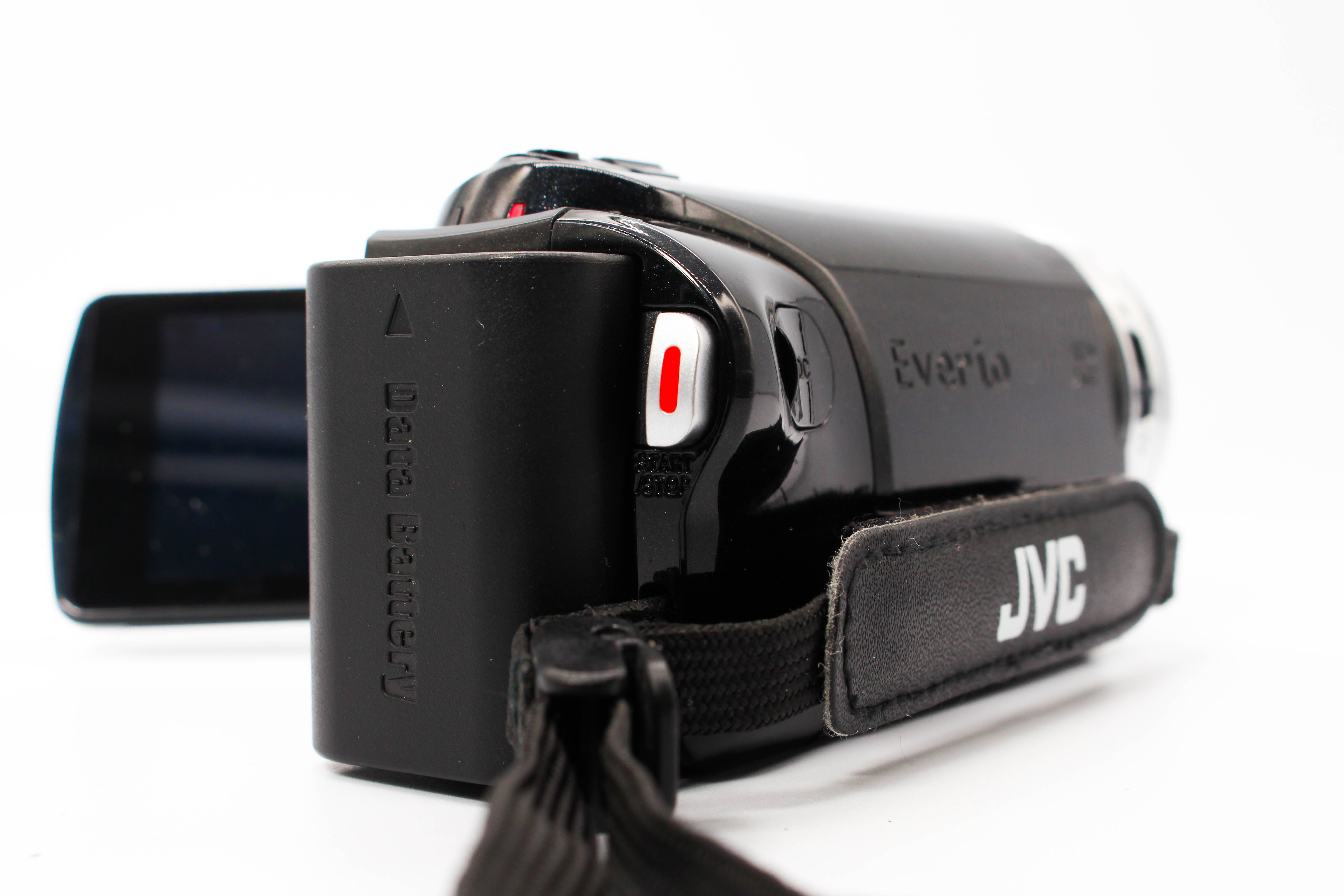 JVC Everio GZ-E205BEK HD SD Card Digital Video Camcorder - Tested Bundle Excellent