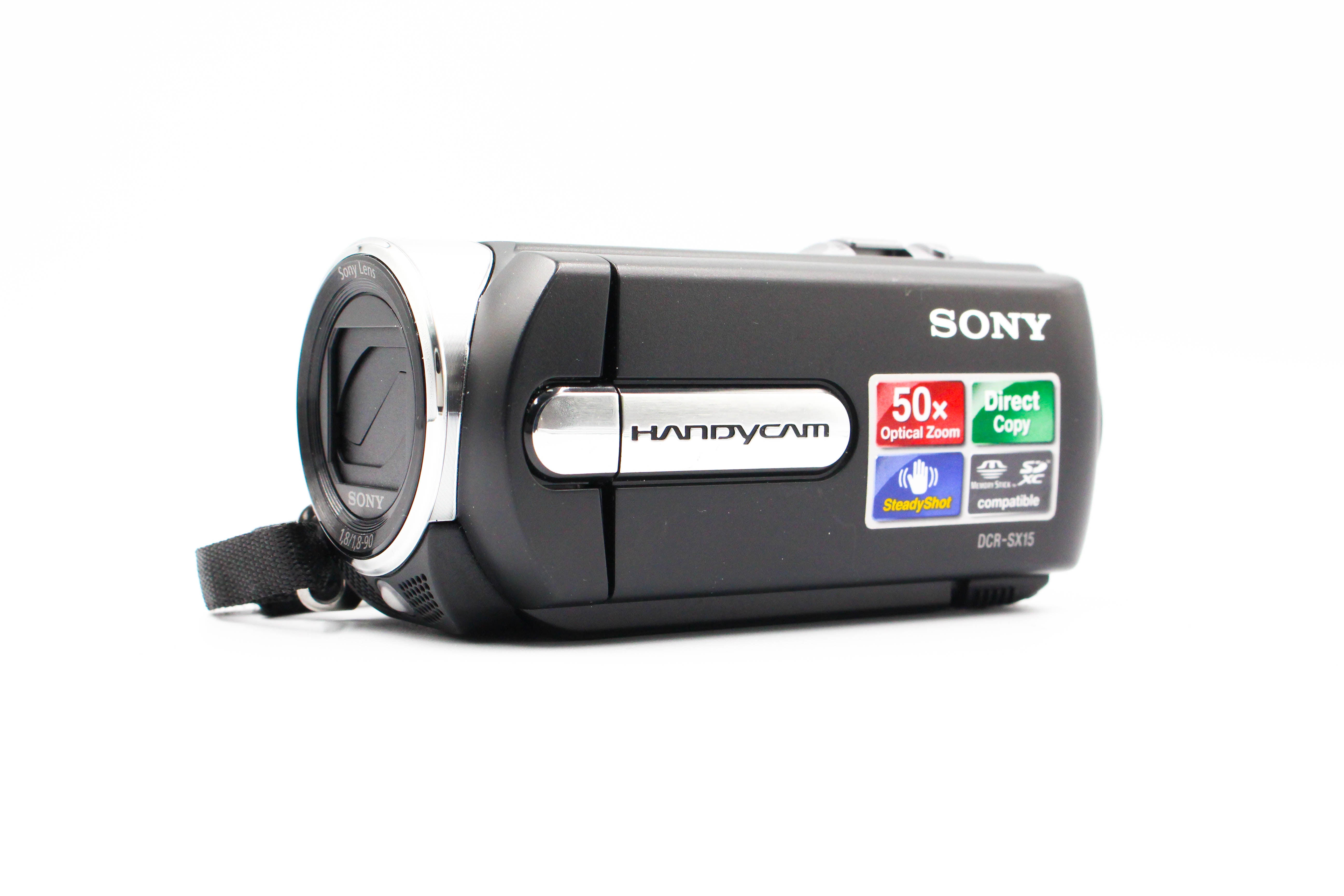 Sony DCR-SX15 HD Handycam SD Card Digital Video Camera Camcorder - Tested Bundle Excellent
