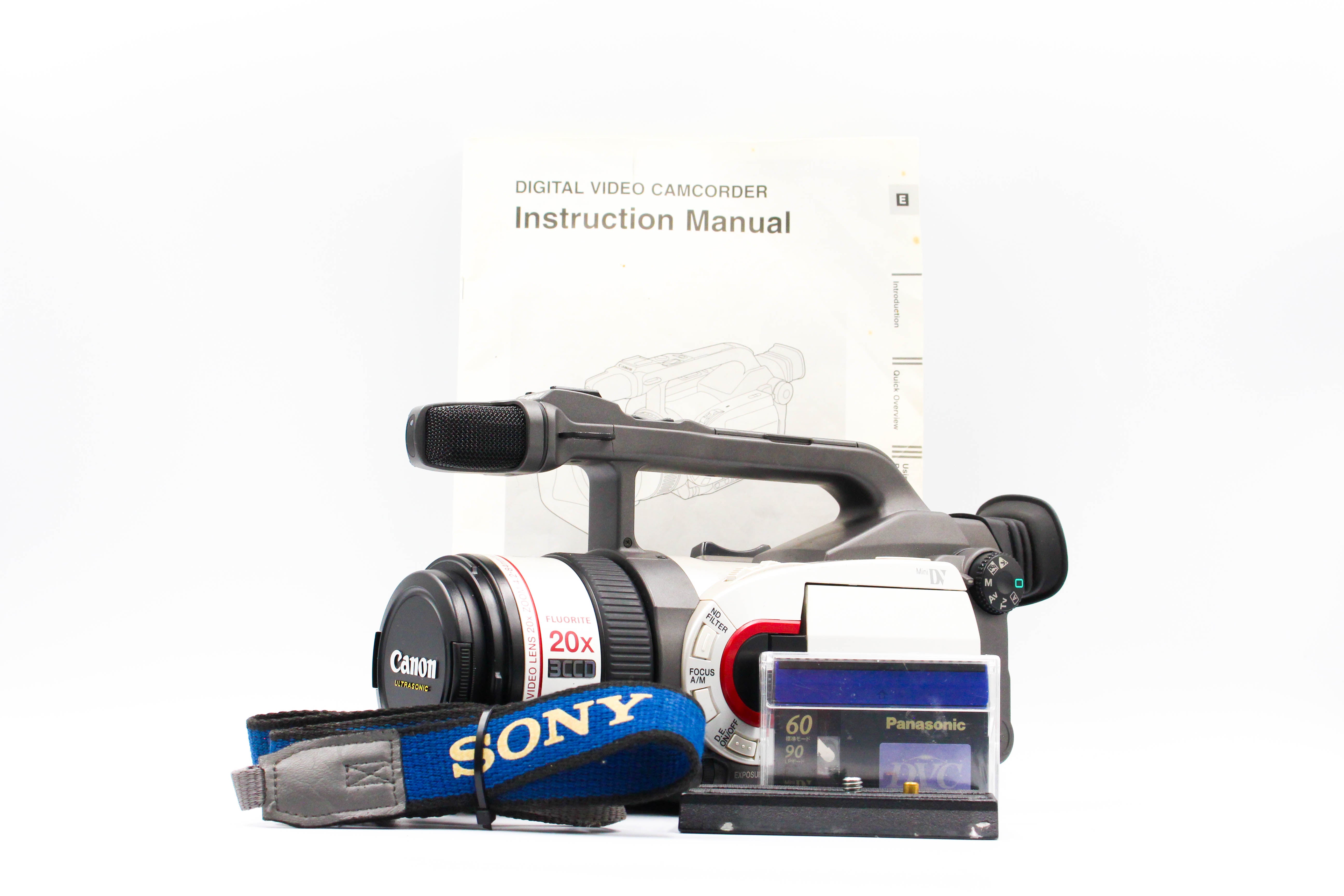 Canon DM-XM1 MiniDV Handycam Digital Video Camera Camcorder (Read) - Tested Bundle
