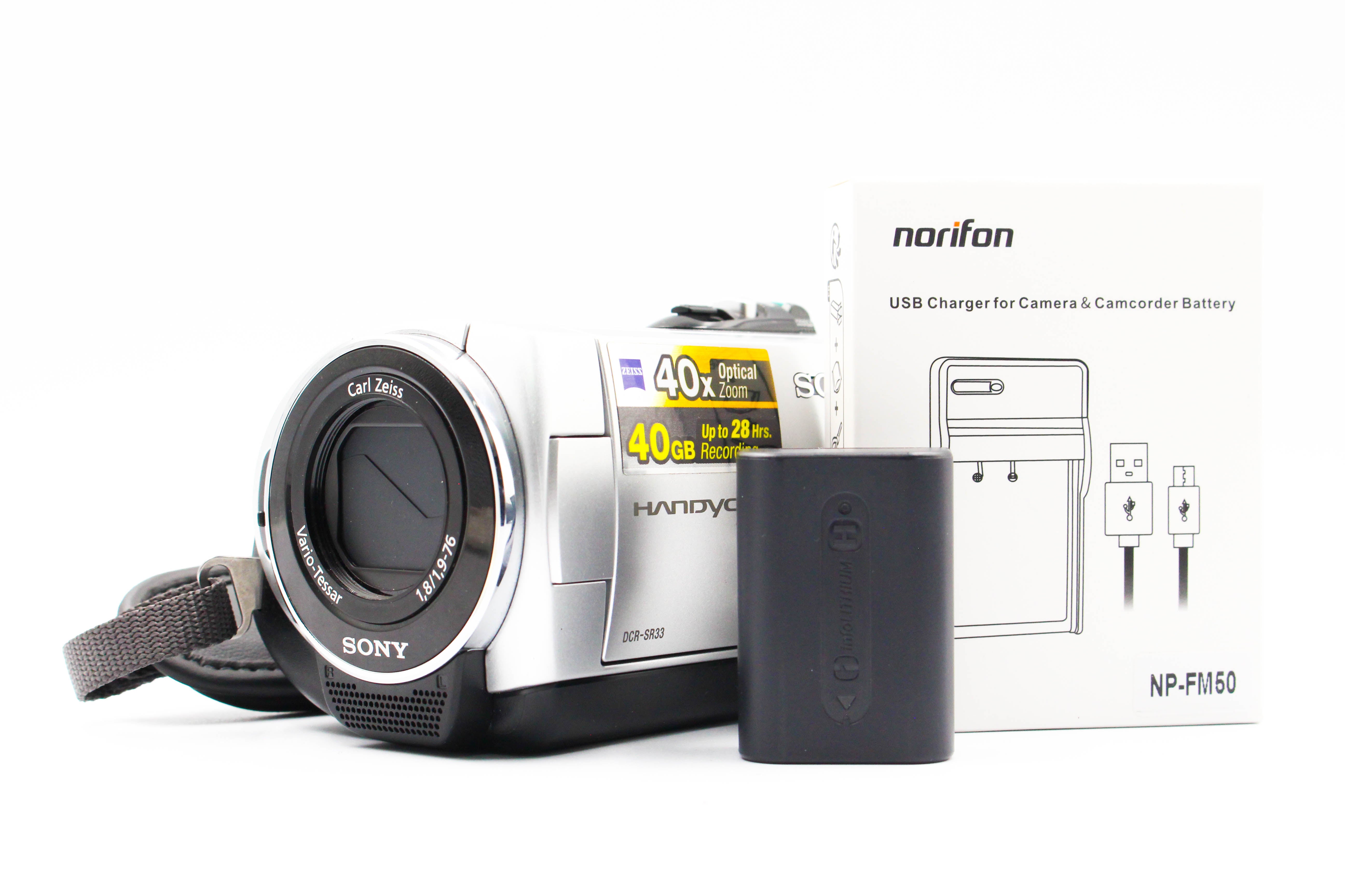 Sony DCR-SR33E HDD Digital Video Camera Camcorder - Tested Bundle Excellent