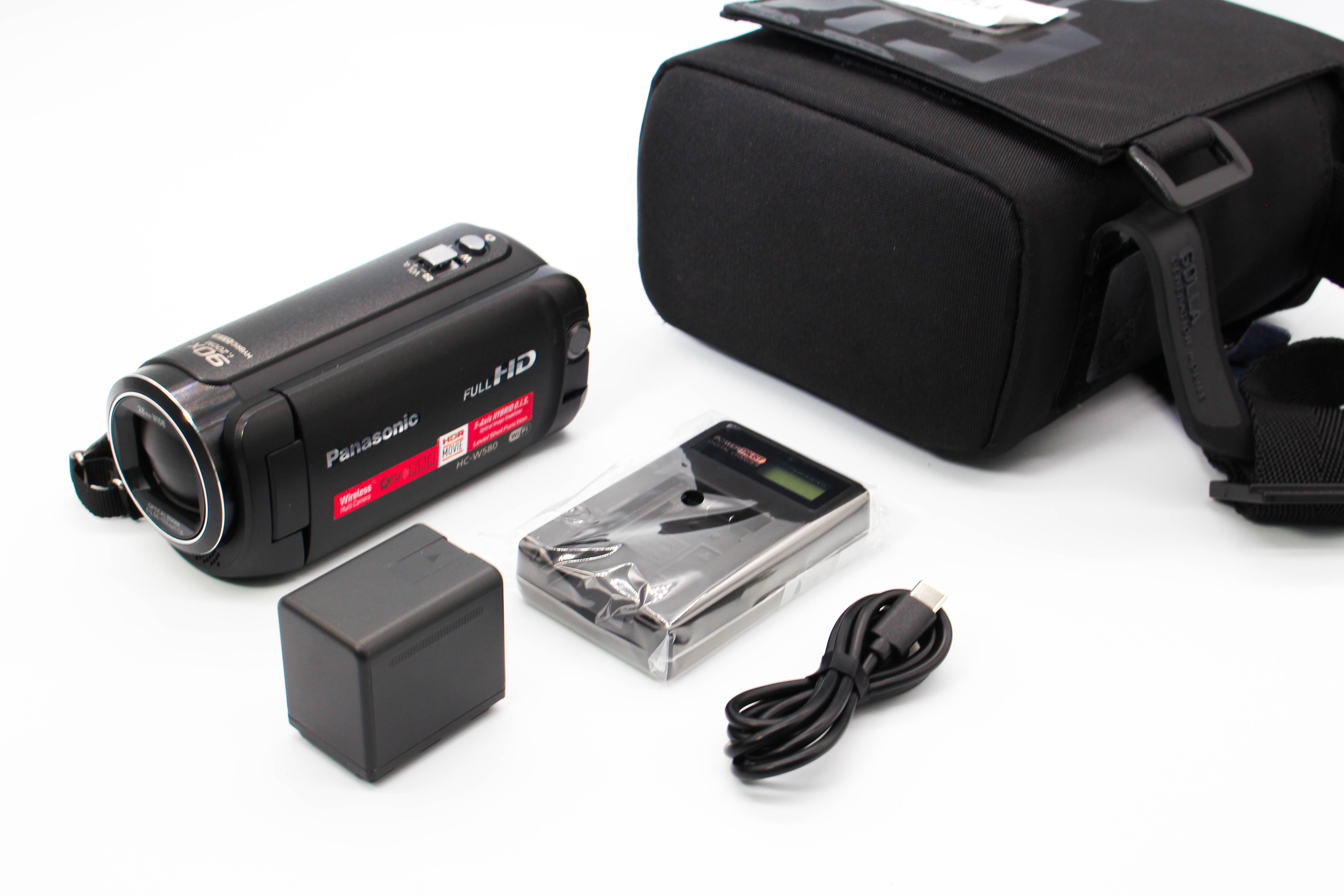 Panasonic HC-W580 HD SD Card Handycam Camcorder Camera - Tested Bundle Excellent