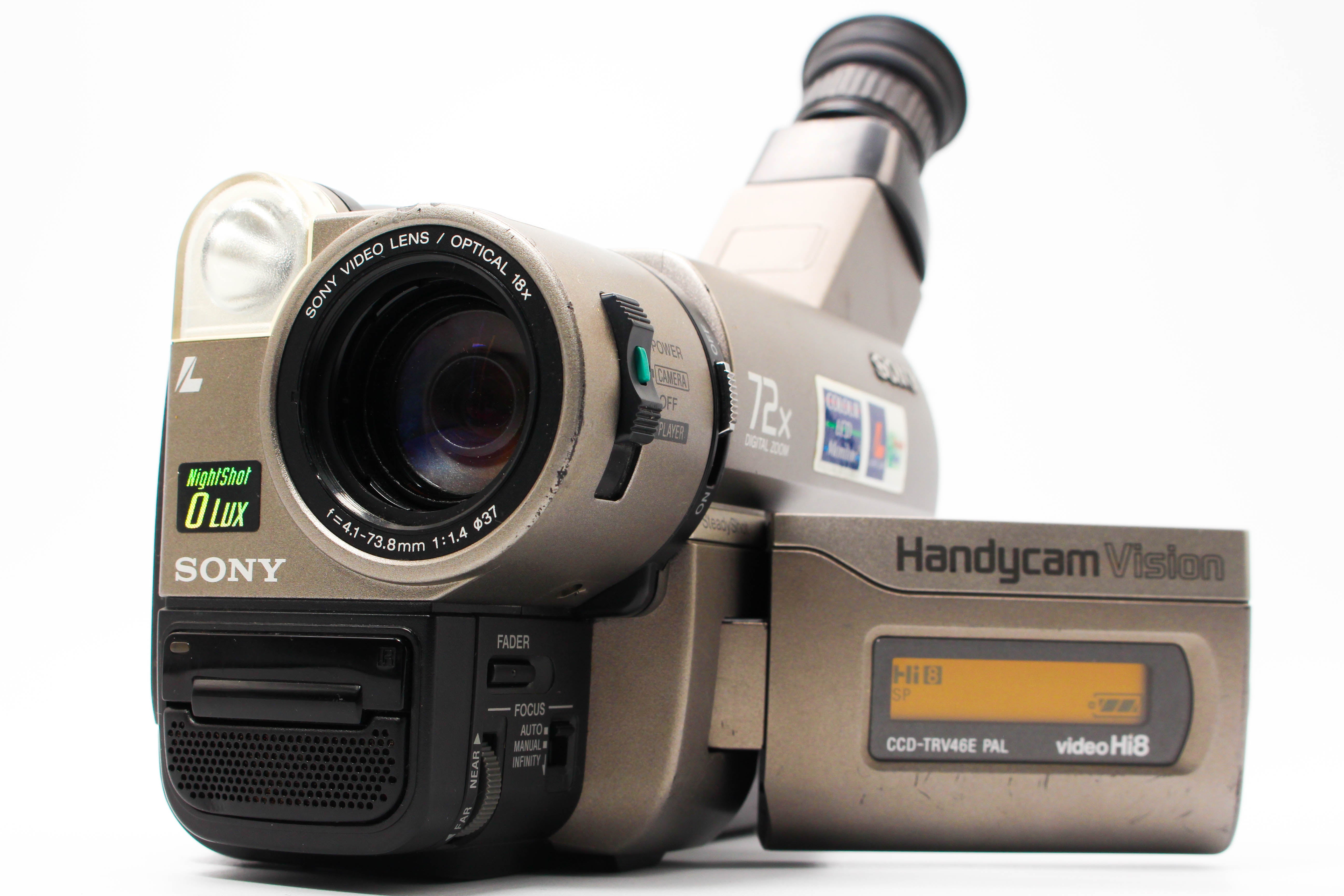 Sony CCD-TRV46E Hi8 Video8 8mm Handycam Camcorder Camera - Tested Bundle Excellent