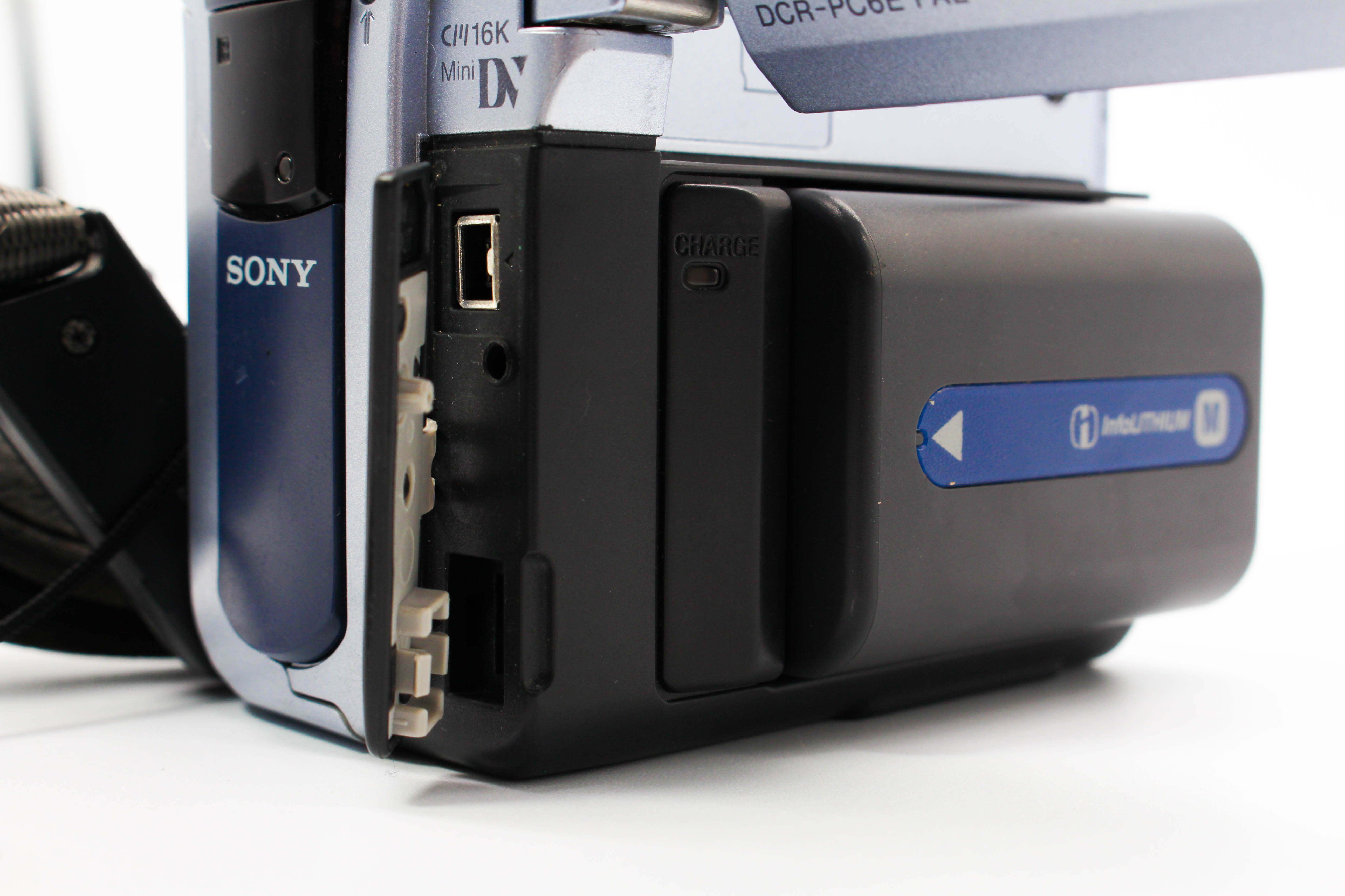Sony DCR-PC6E MiniDV Video Handycam Camcorder Camera - Tested Bundle Excellent