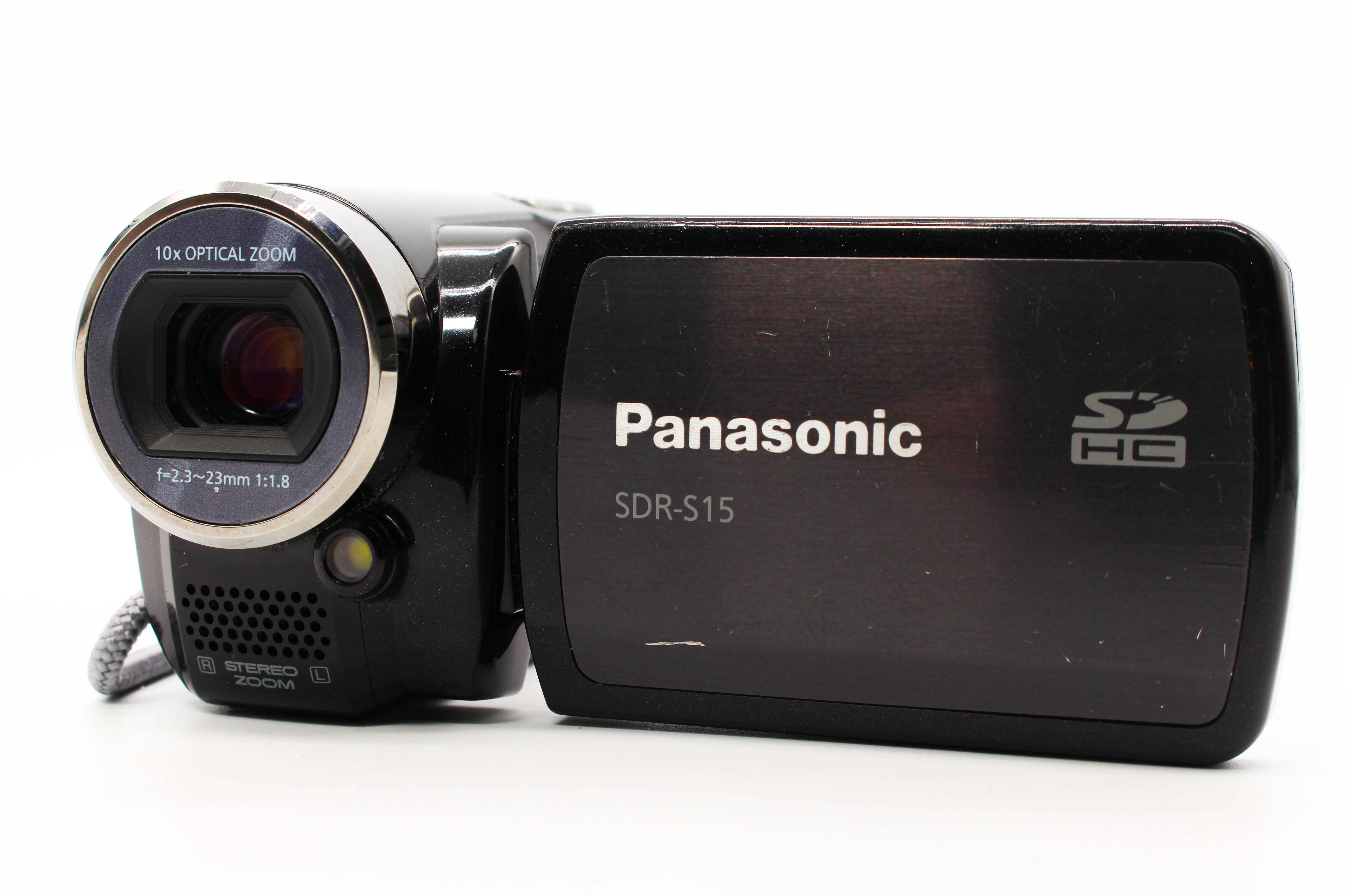 Panasonic SDR-S15 HD SD Card Video Handycam Camcorder Camera - Tested Bundle Good