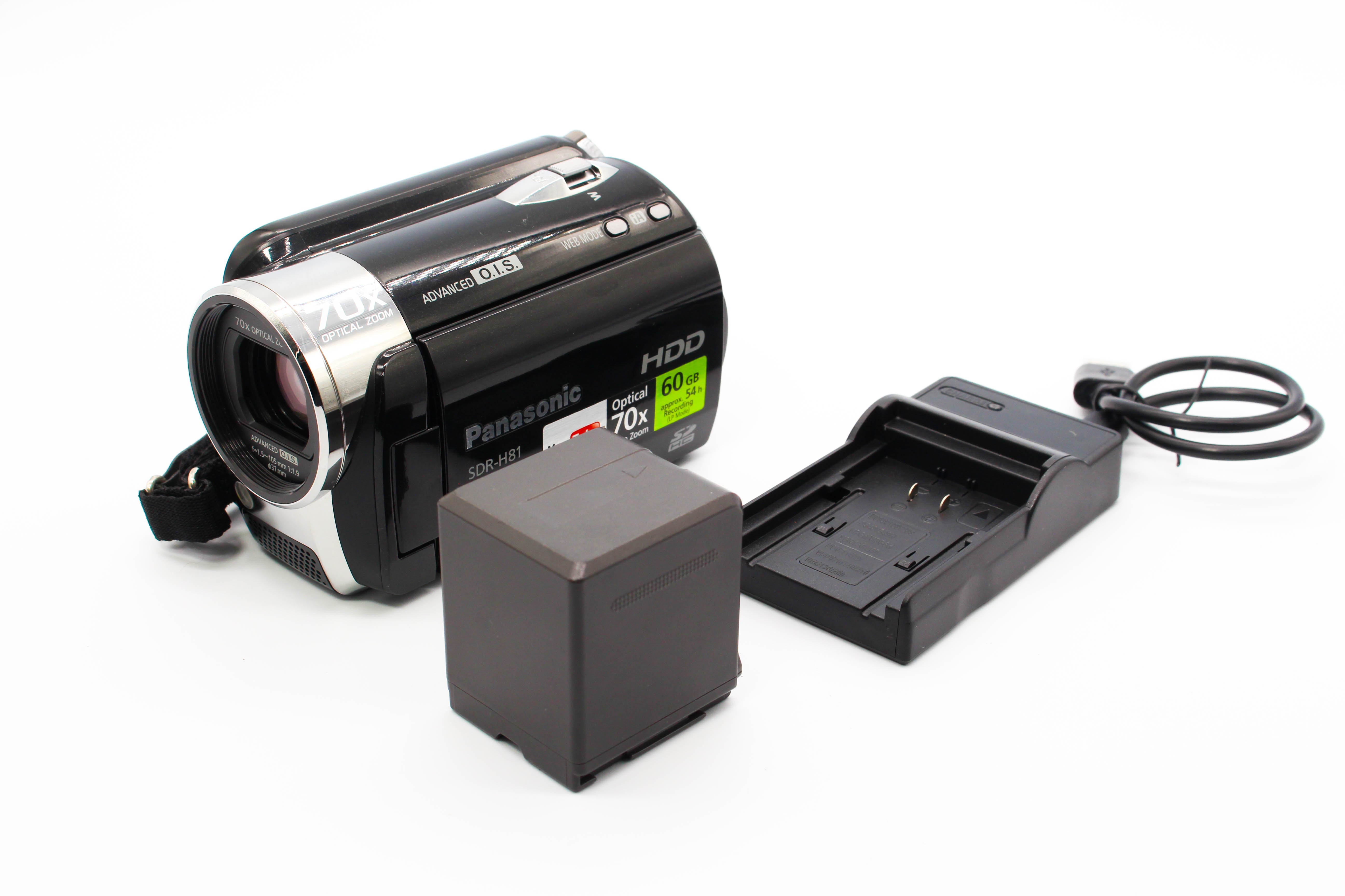 Panasonic SDR-H81 HD SD Card Video Handycam Camcorder Camera - Tested Bundle Excellent