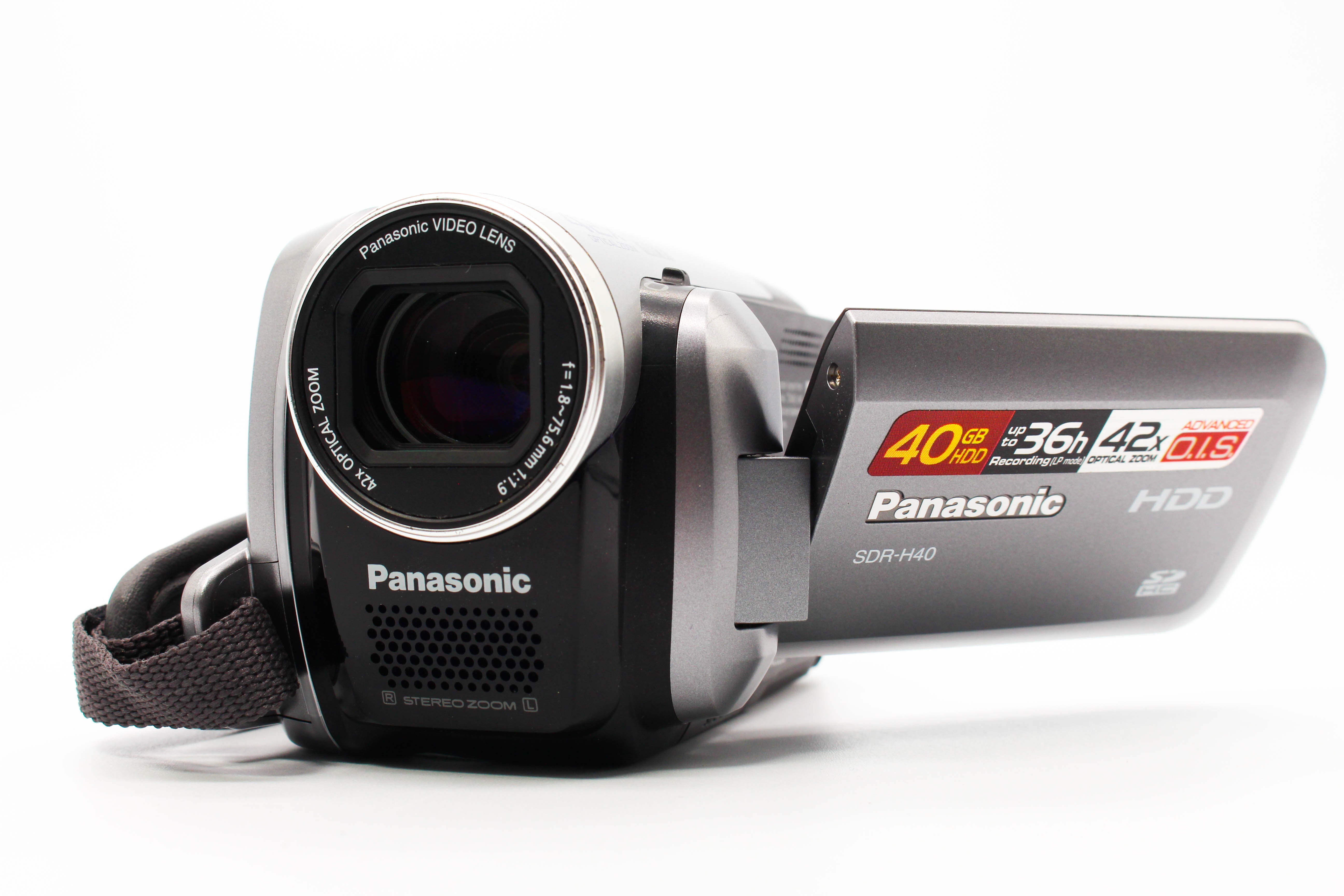 Panasonic SDR-H40 HDD HD Video Handycam Camcorder Camera - Tested Bundle Excellent
