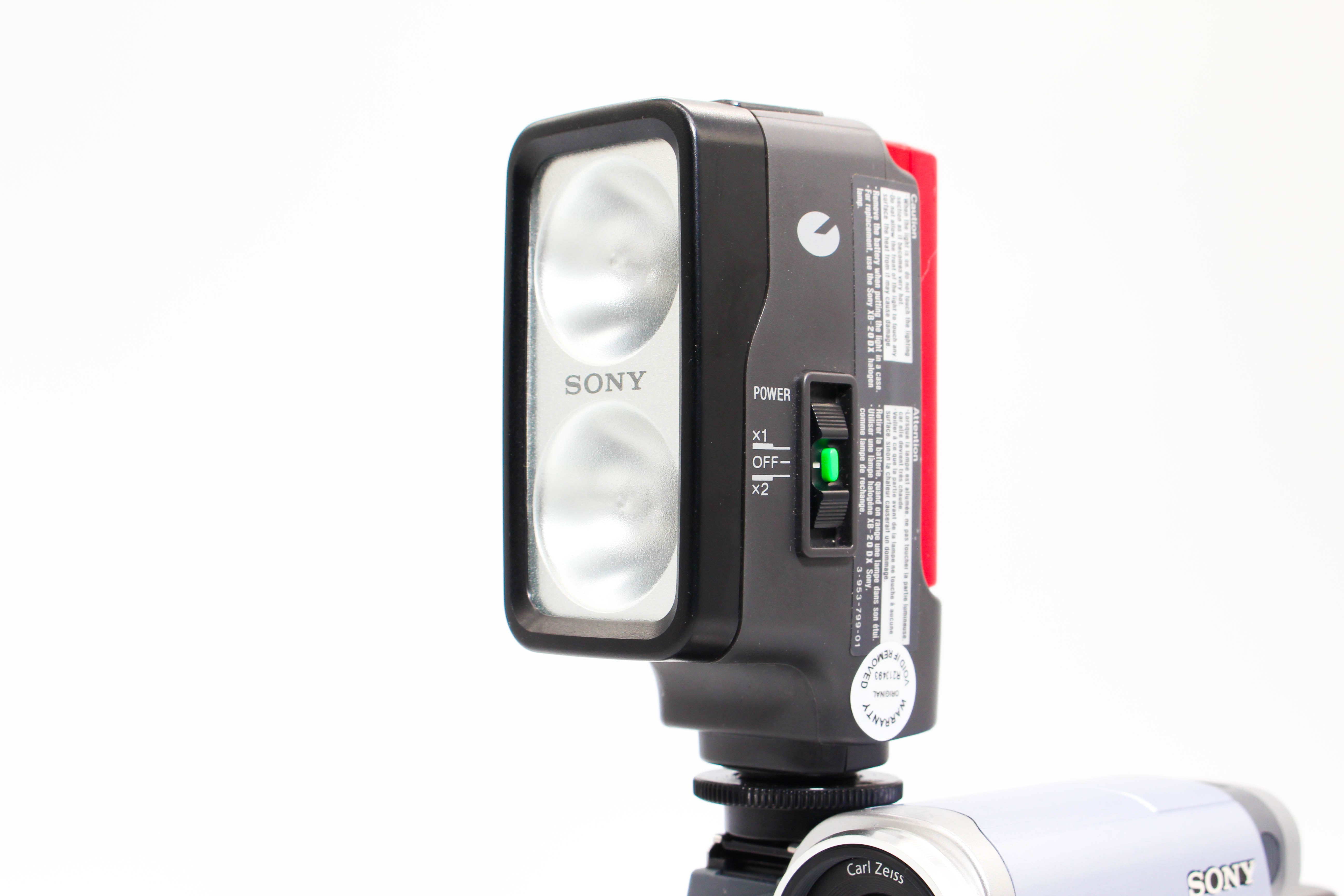 Sony HVL-20DW2 Light For Handycam Camcorder Camera - Tested Bundle Excellent Rare