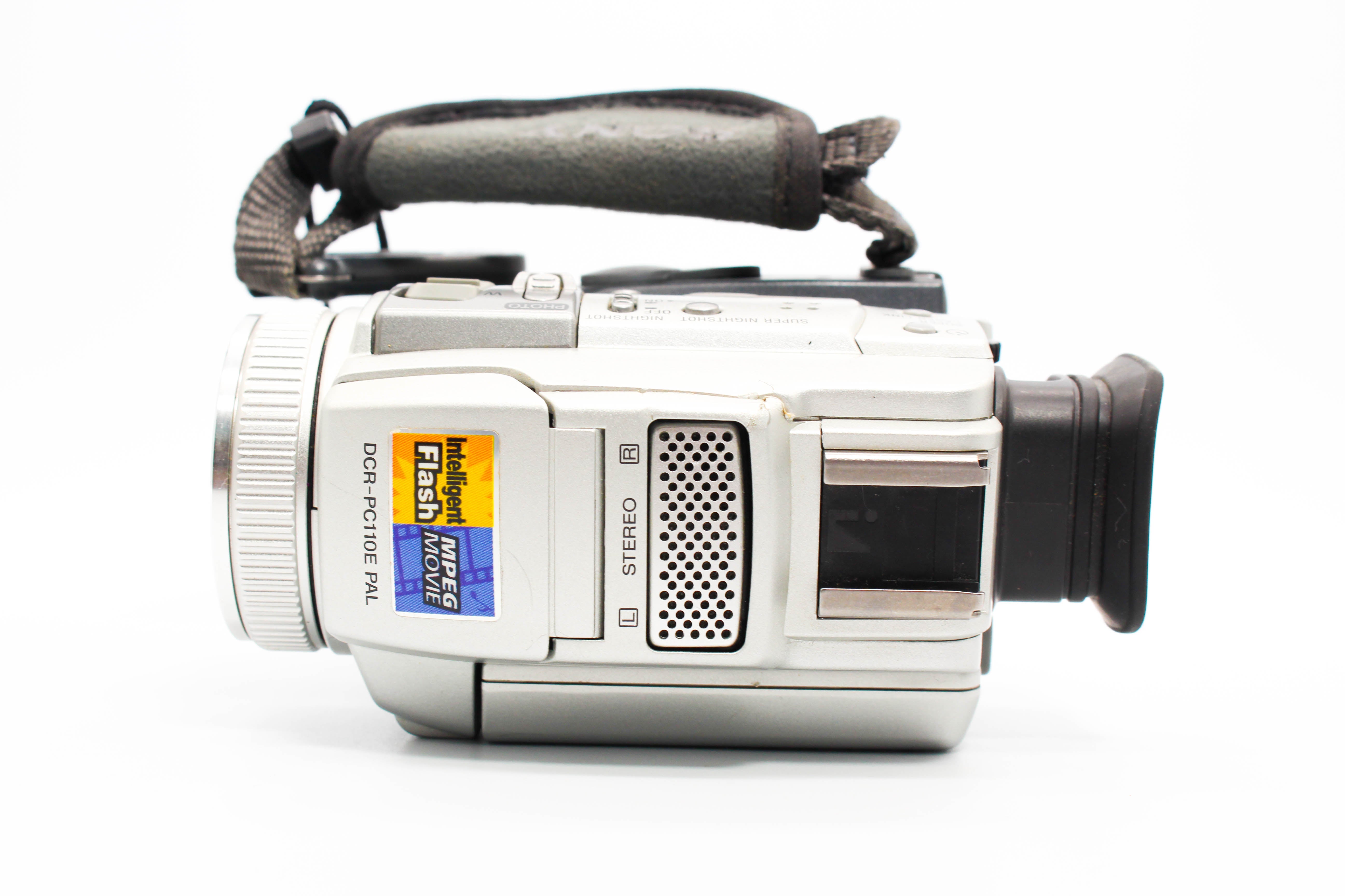 Sony DCR-PC110E MiniDV Video Handycam Camcorder Camera (Read) - Tested Bundle