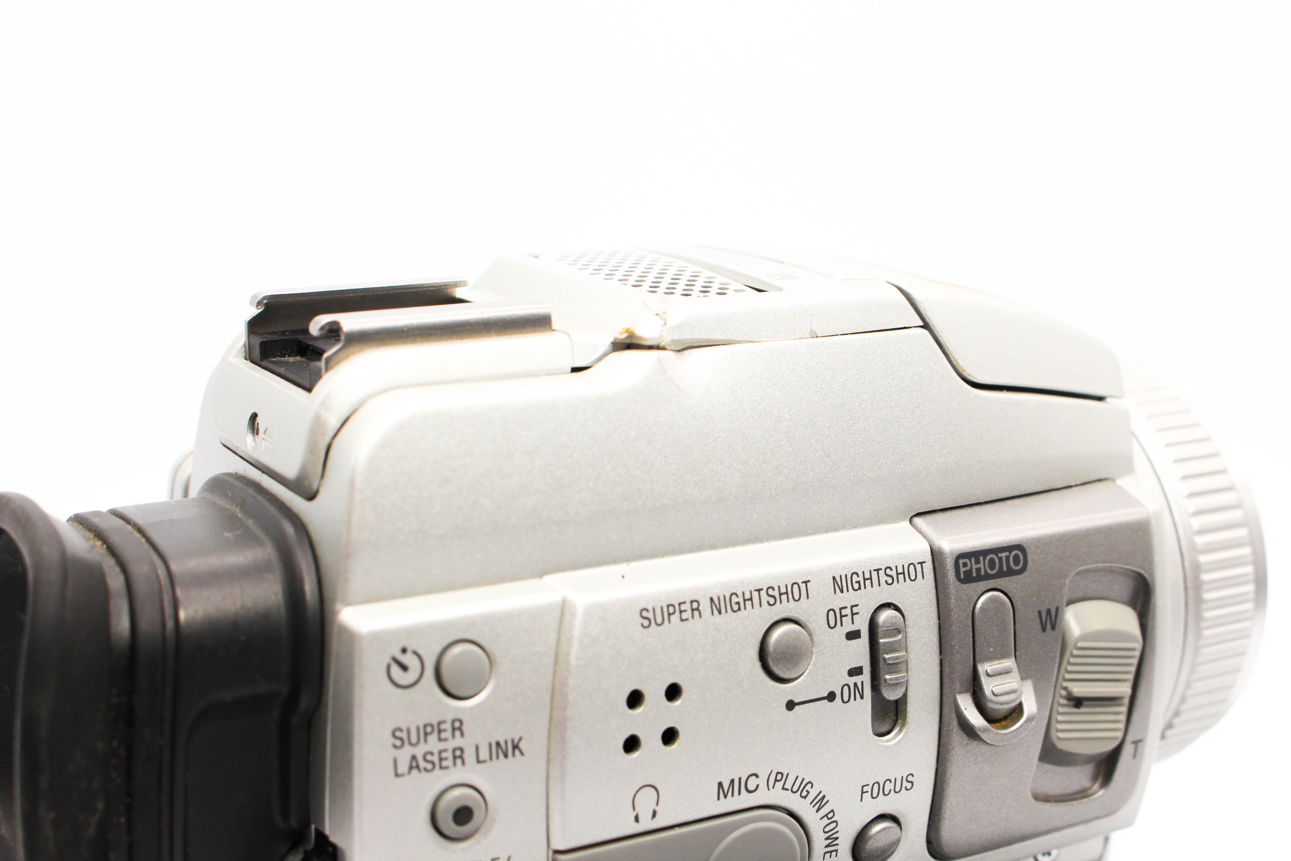 Sony DCR-PC110E MiniDV Video Handycam Camcorder Camera (Read) - Tested Bundle