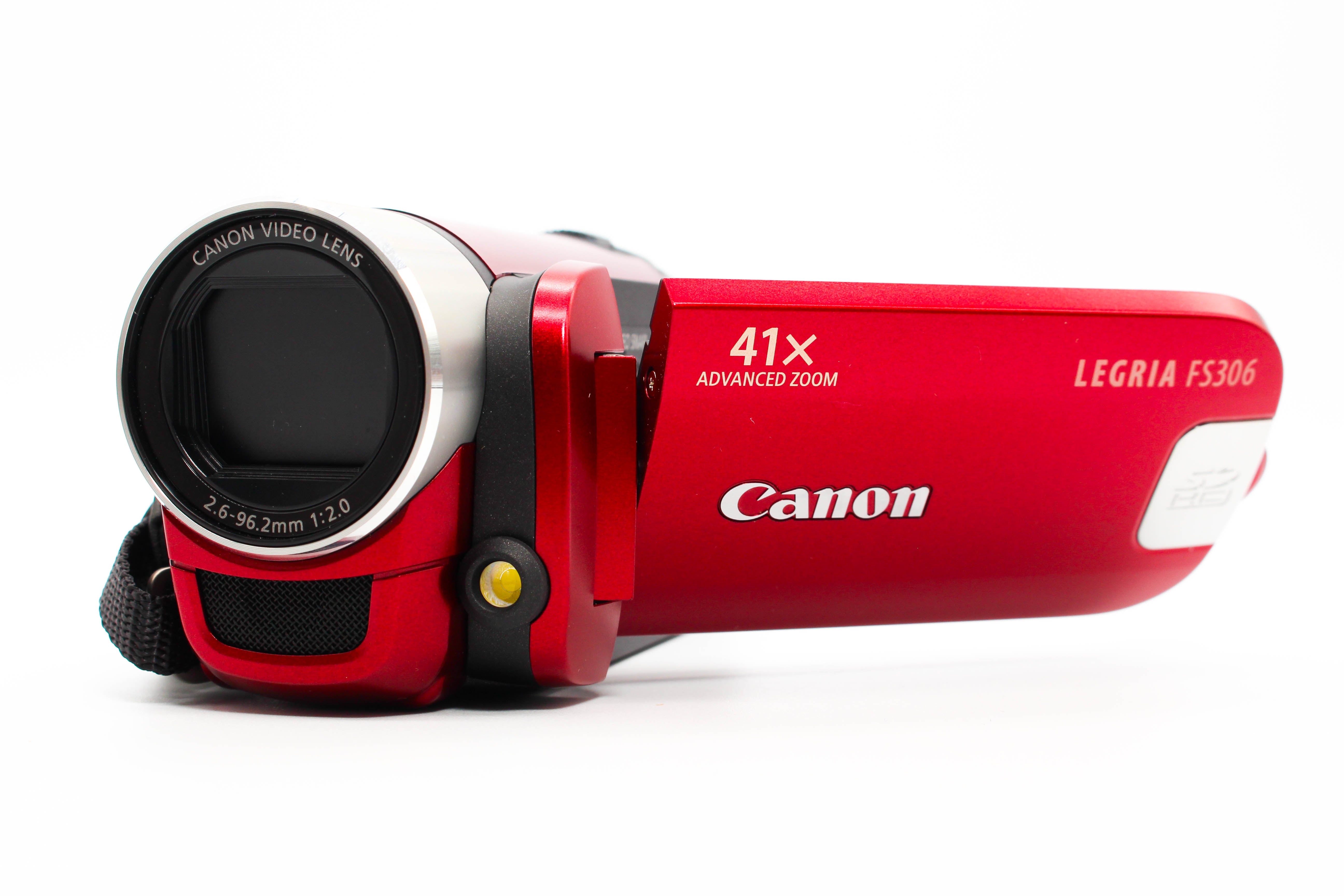 Canon Legria FS306 E HD SD Card Video Handycam Camcorder Camera - Tested Bundle Excellent