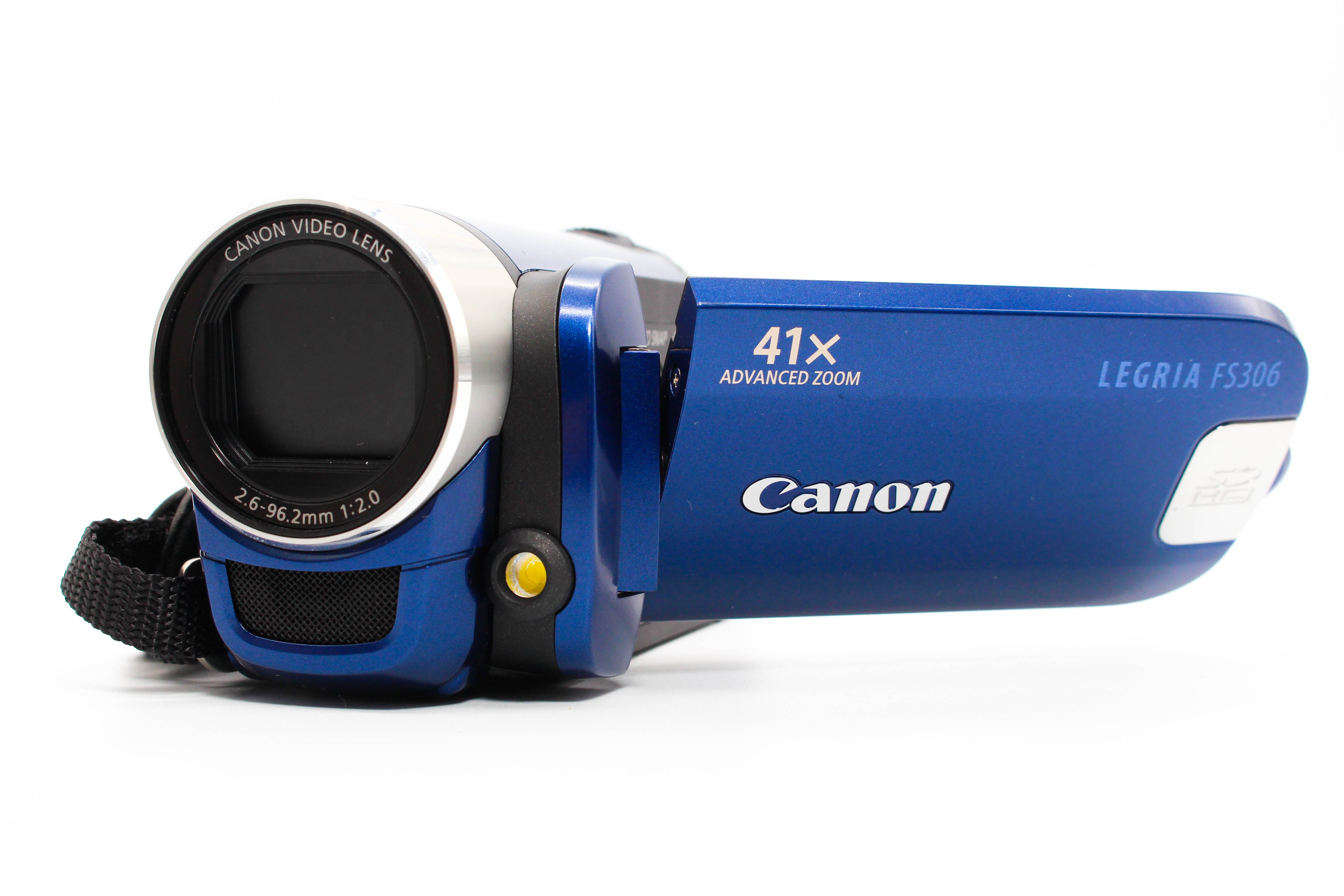 Canon Legria FS306 E HD SD Card Video Handycam Camcorder Camera - Tested Bundle Excellent