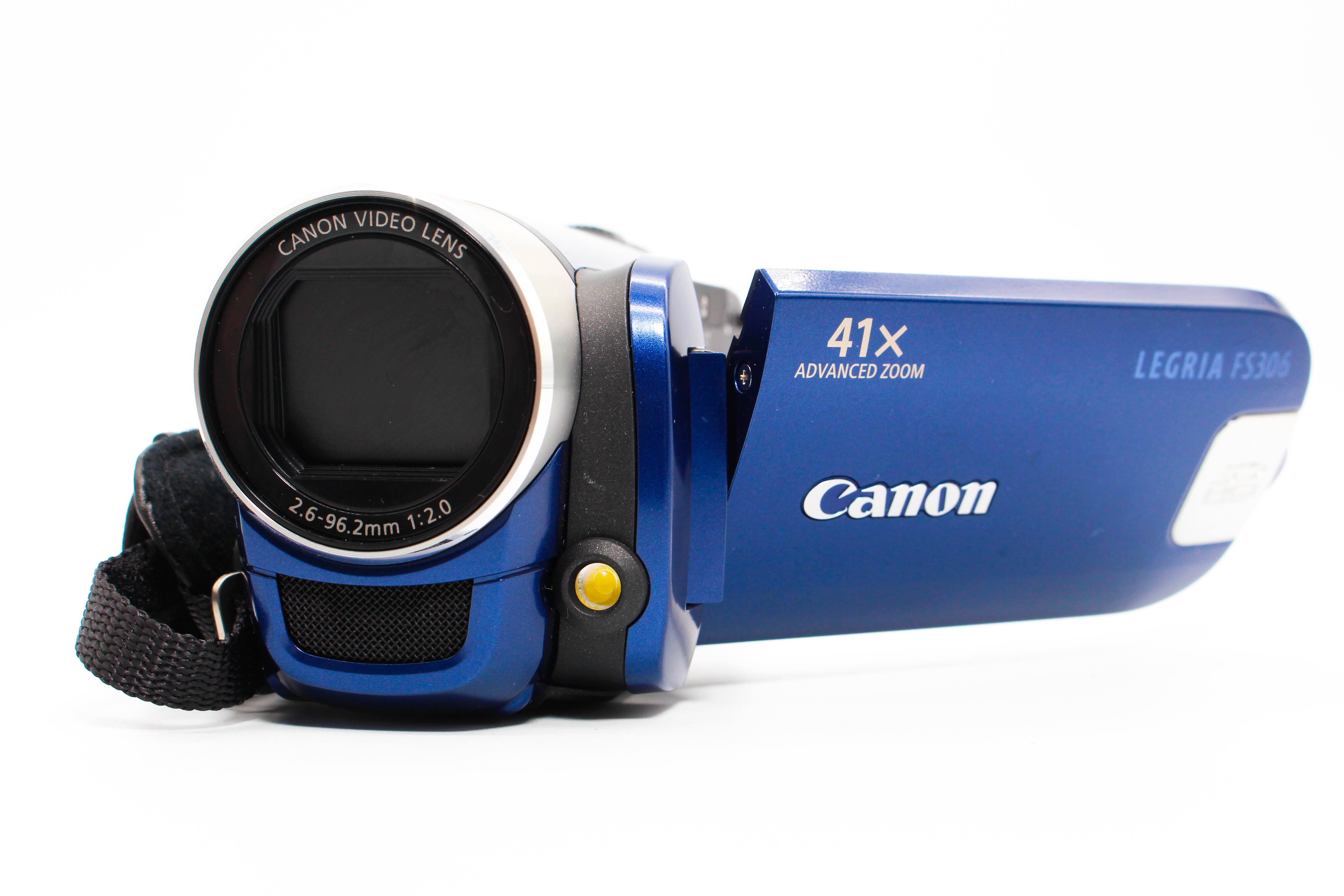 Canon Legria FS306 E HD SD Card Video Handycam Camcorder Camera - Tested Bundle Excellent